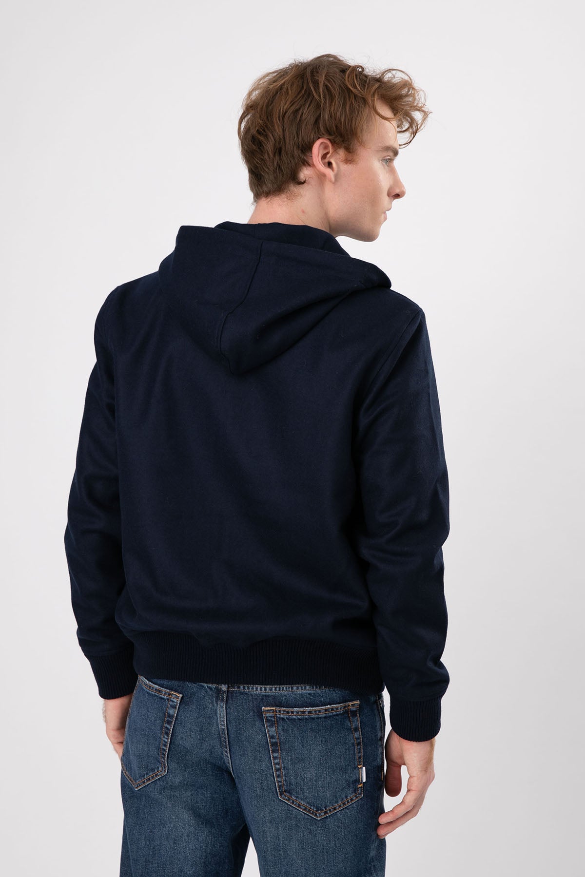 Gran Sasso Kapüşonlu Yün Sweatshirt Ceket-Libas Trendy Fashion Store