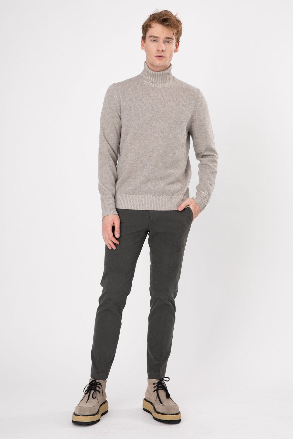 Gran Sasso Balıkçı Yaka Kaşmirli Yün Örgü Triko-Libas Trendy Fashion Store