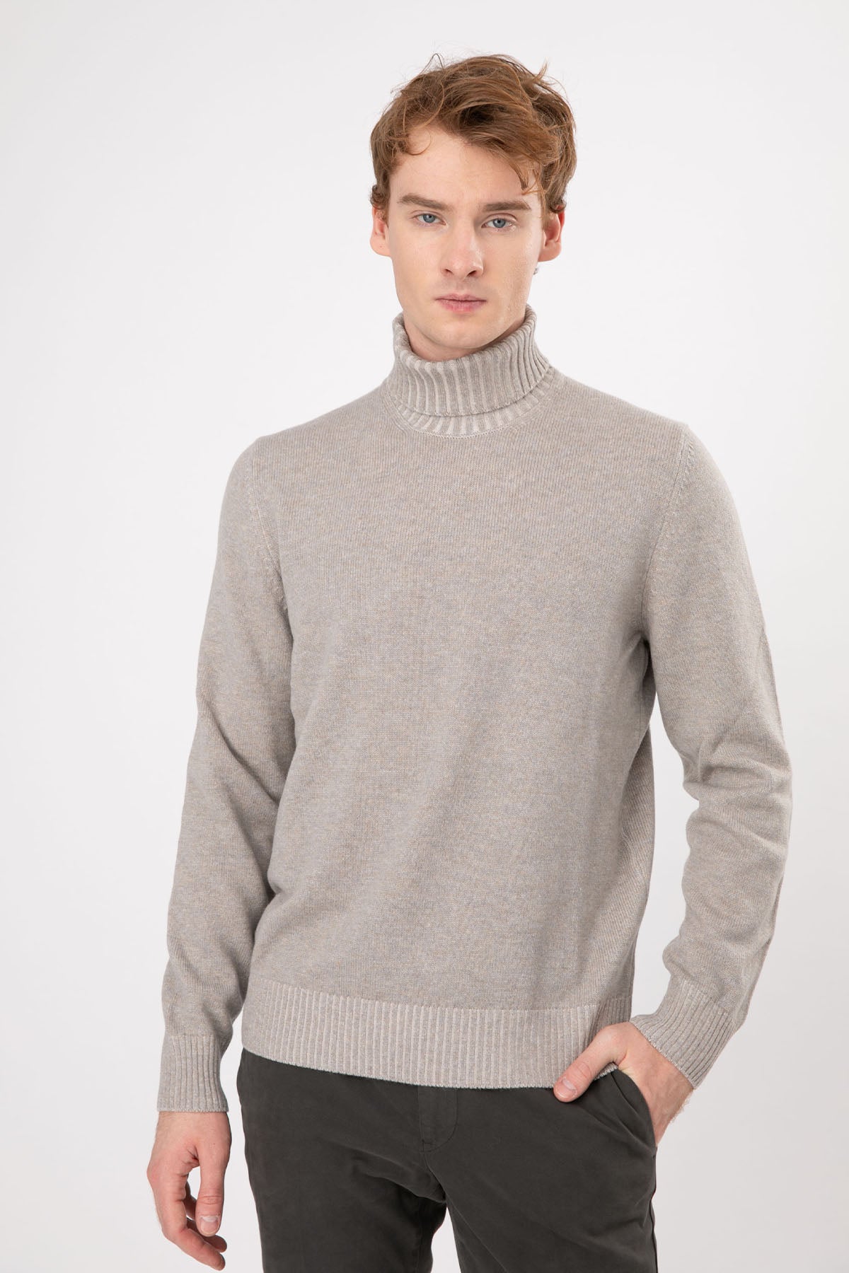 Gran Sasso Balıkçı Yaka Kaşmirli Yün Örgü Triko-Libas Trendy Fashion Store