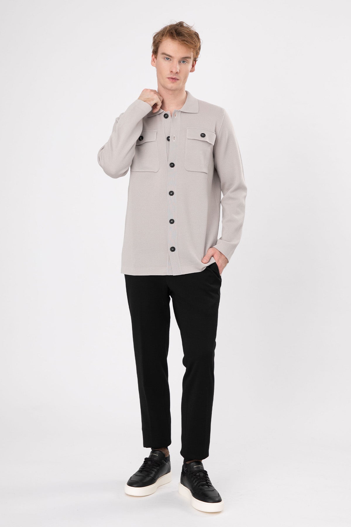 Gran Sasso Travel Wool Triko Ceket-Libas Trendy Fashion Store