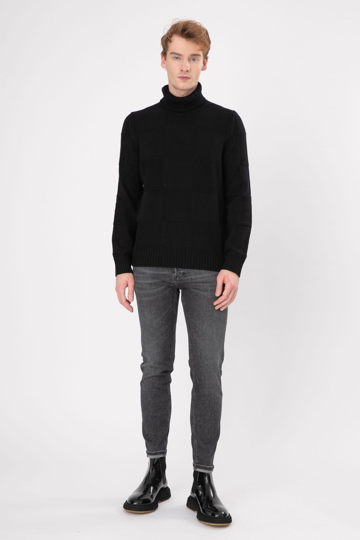 Gran Sasso Balıkçı Yaka Kaşmirli Yün Örgü Triko-Libas Trendy Fashion Store