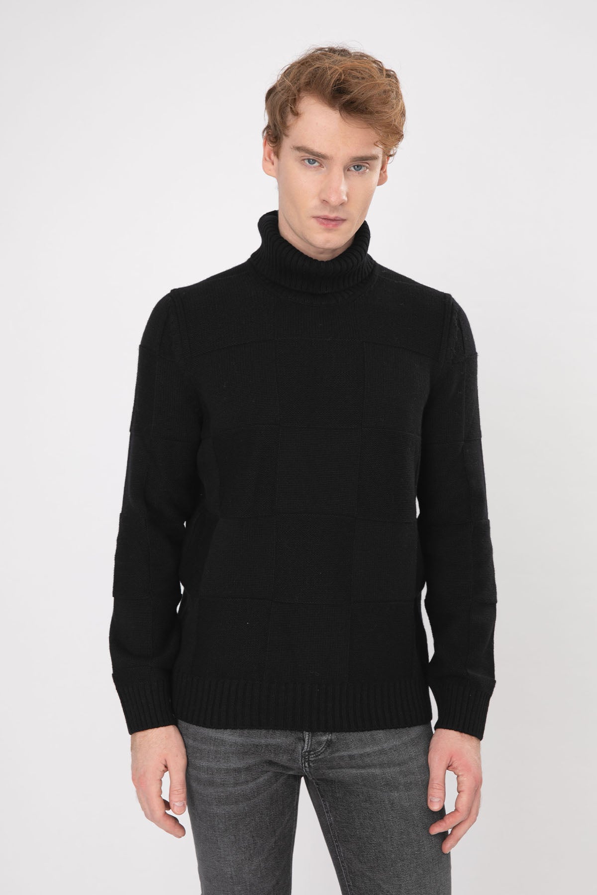 Gran Sasso Balıkçı Yaka Kaşmirli Yün Örgü Triko-Libas Trendy Fashion Store