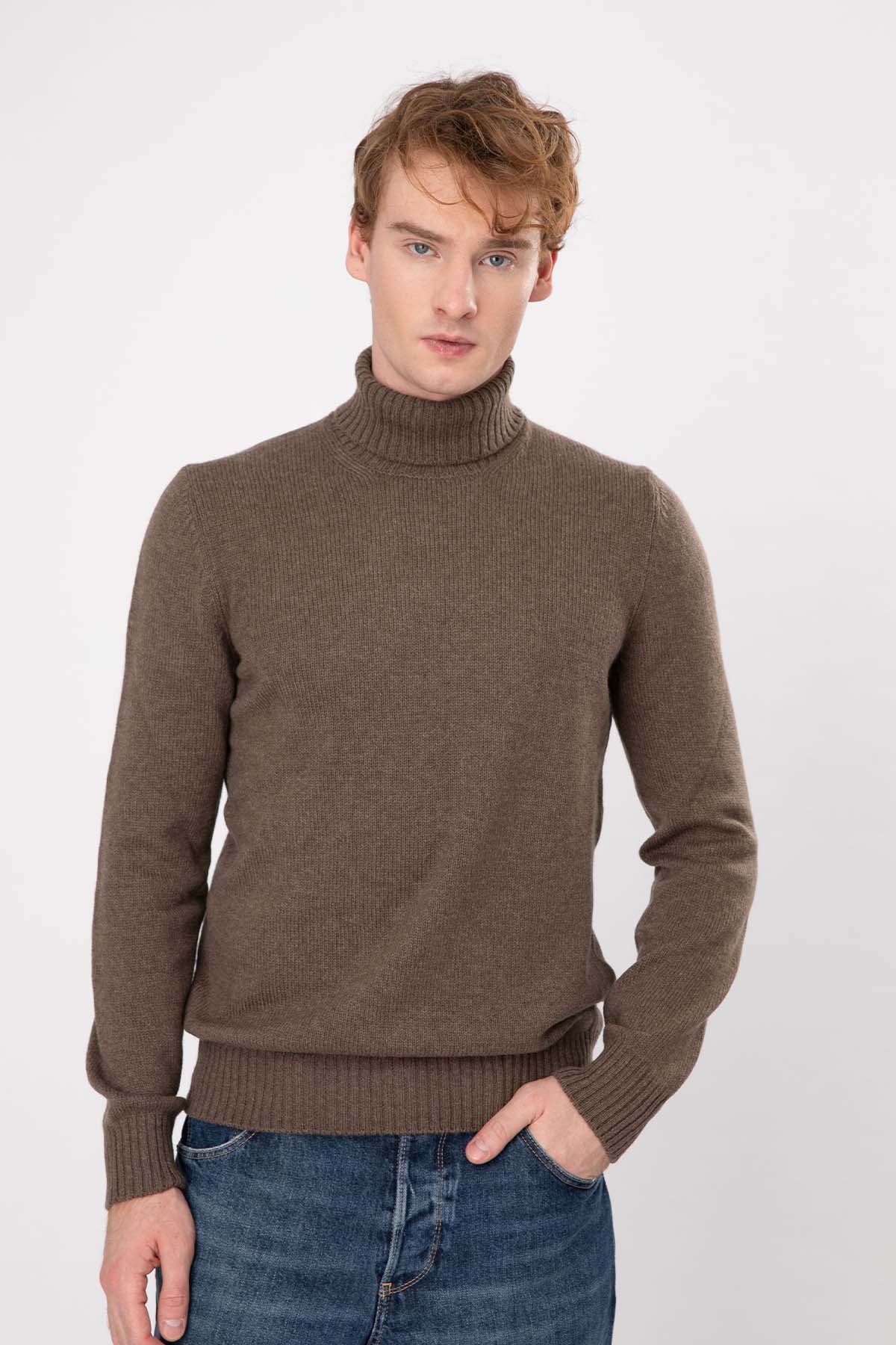 Gran Sasso Balıkçı Yaka Yün Örgü Triko-Libas Trendy Fashion Store