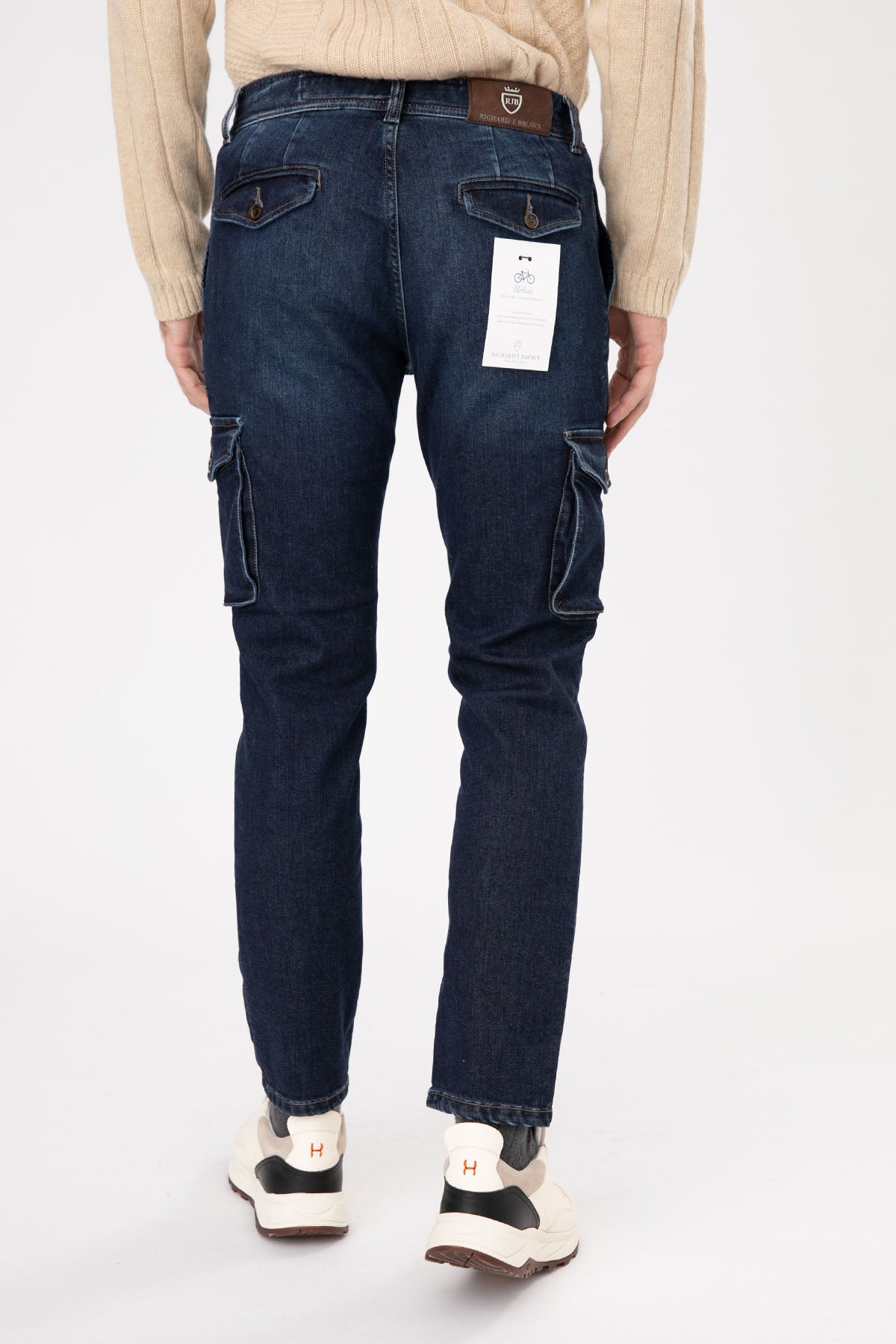 Richard J. Brown Nairobi Slim Fit Kargo Jean Pantolon-Libas Trendy Fashion Store