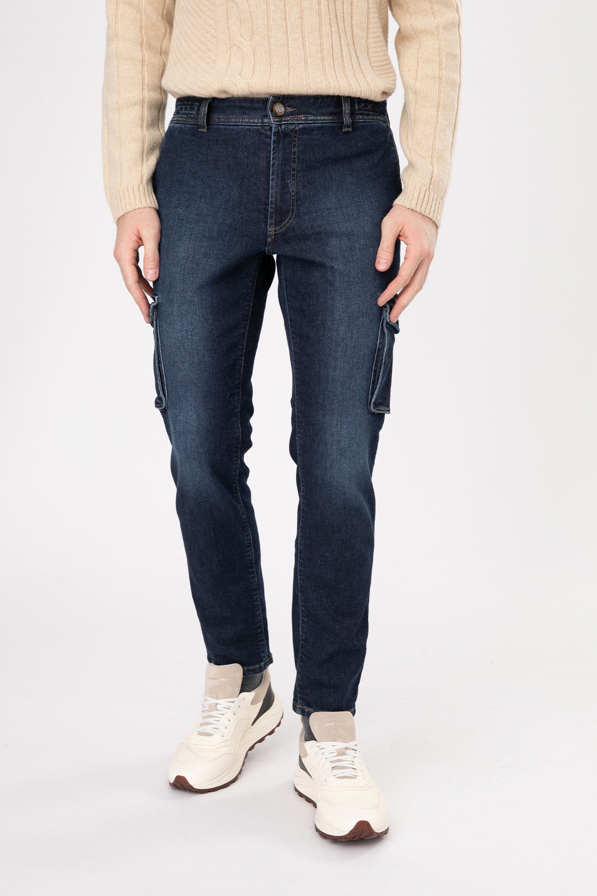 Richard J. Brown Nairobi Slim Fit Kargo Jean Pantolon-Libas Trendy Fashion Store