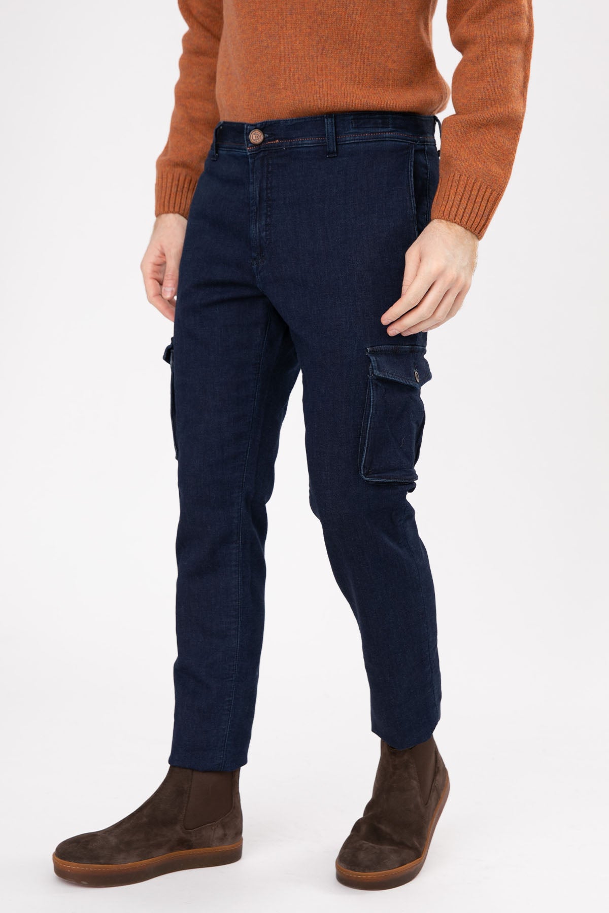 Richard J. Brown Nairobi Slim Fit Kargo Jean Pantolon-Libas Trendy Fashion Store