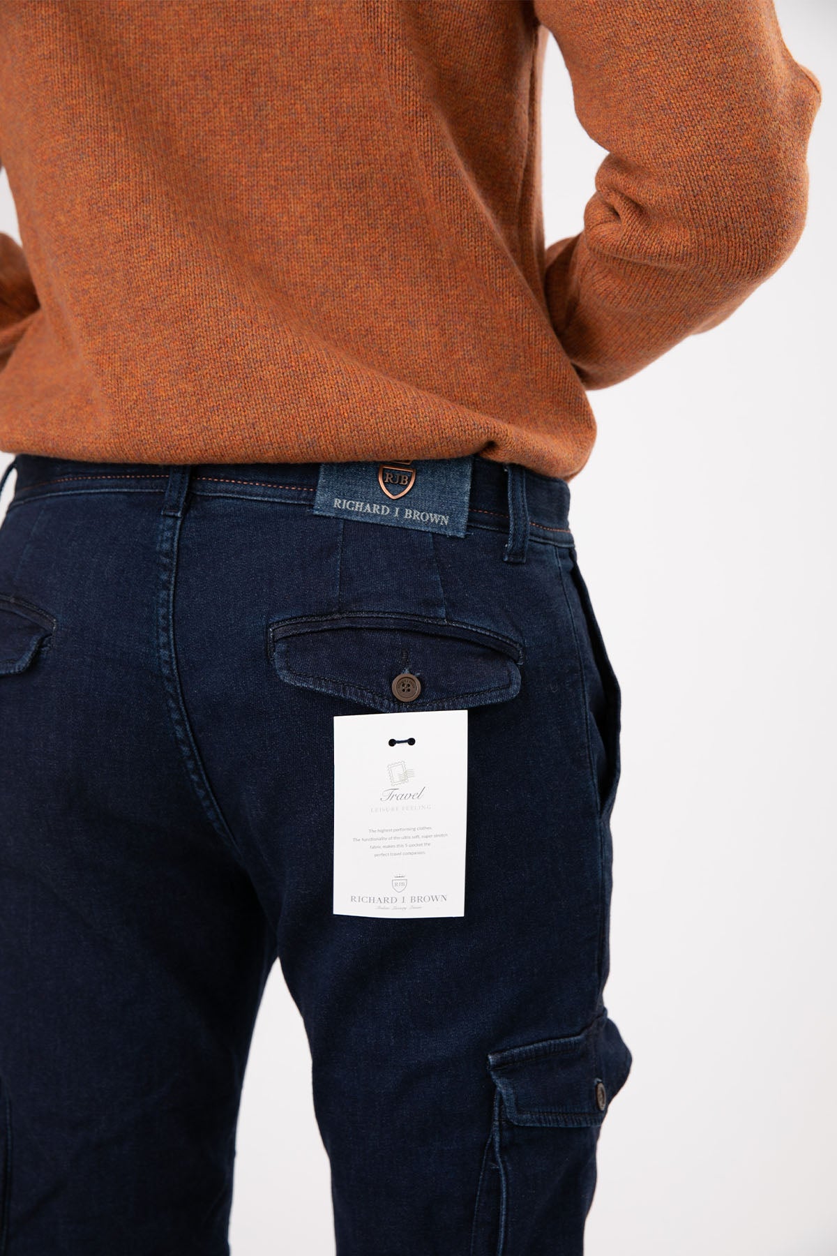 Richard J. Brown Nairobi Slim Fit Kargo Jean Pantolon-Libas Trendy Fashion Store