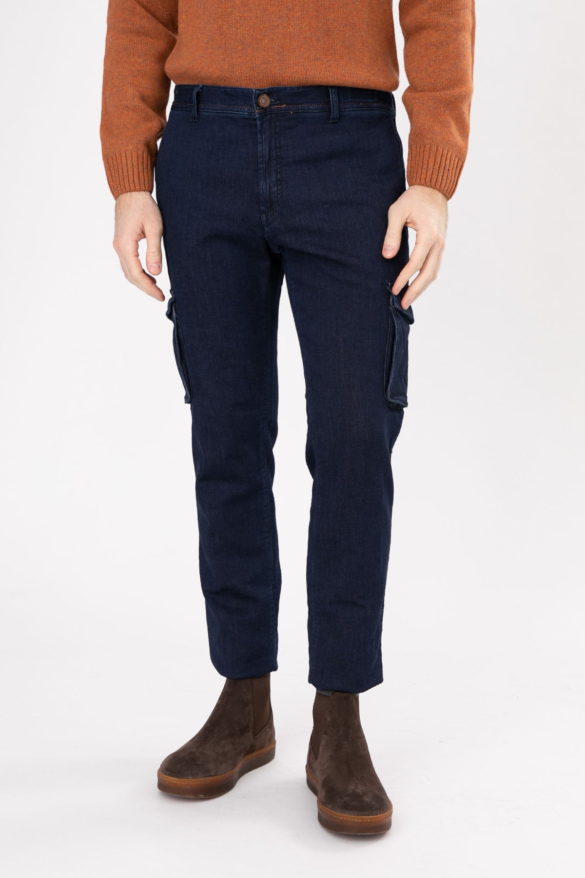 Richard J. Brown Nairobi Slim Fit Kargo Jean Pantolon-Libas Trendy Fashion Store