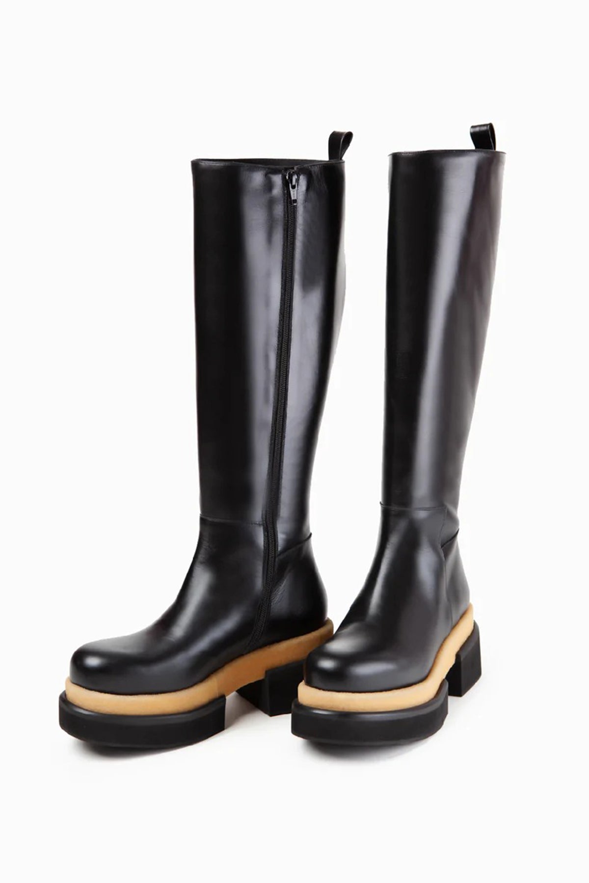 Paloma Barcelo Ciro Ayrık Platform Taban Deri Çizme-Libas Trendy Fashion Store