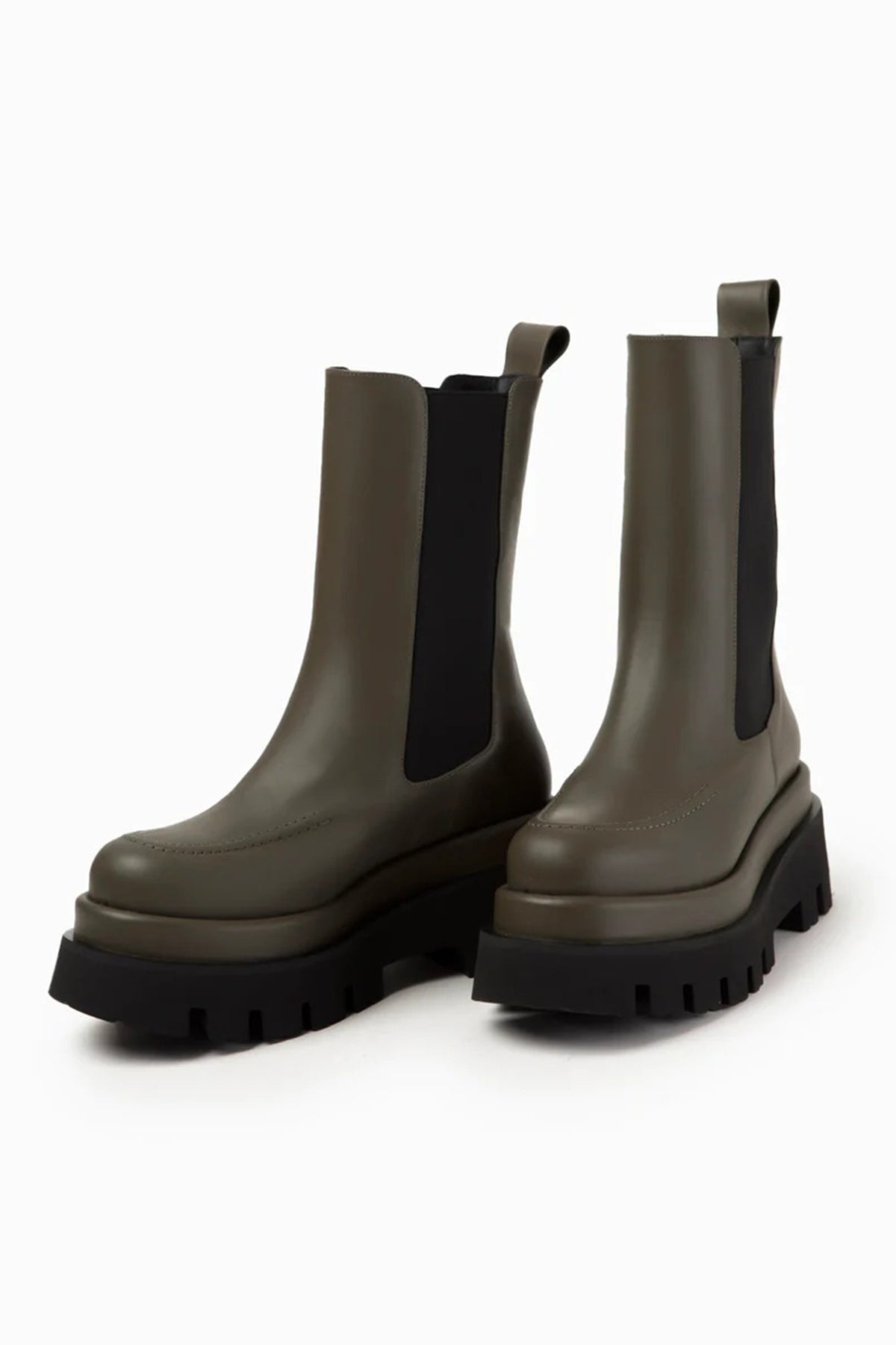 Paloma Barcelo Elian Lastik Bantlı Deri Bot-Libas Trendy Fashion Store