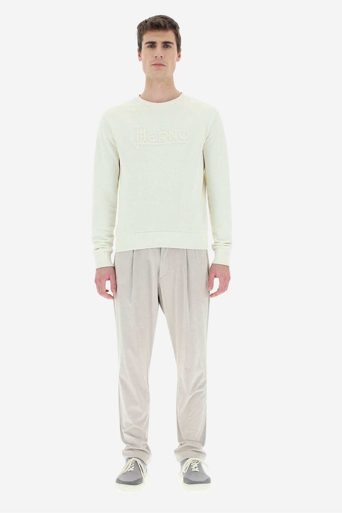 Herno Resort Kabartma Logolu Sweatshirt-Libas Trendy Fashion Store