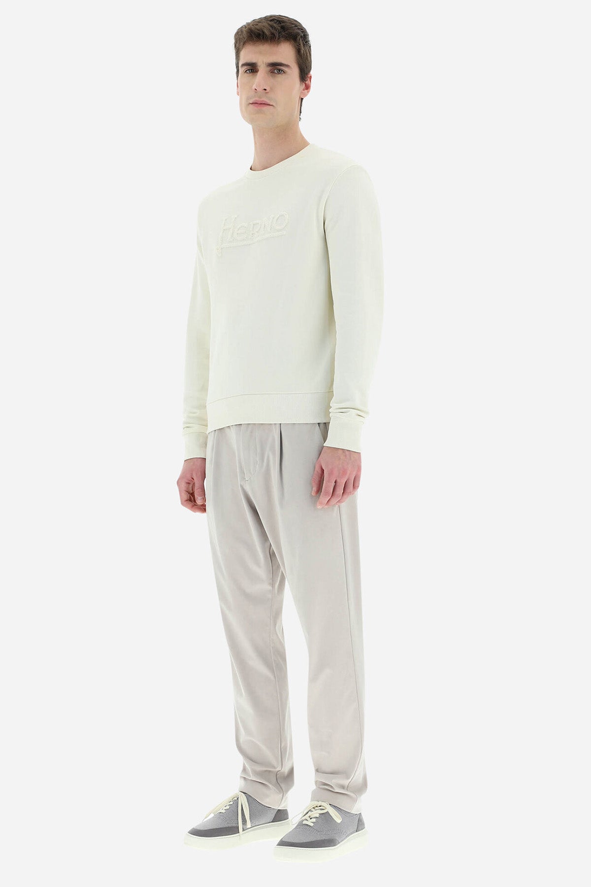 Herno Resort Kabartma Logolu Sweatshirt-Libas Trendy Fashion Store