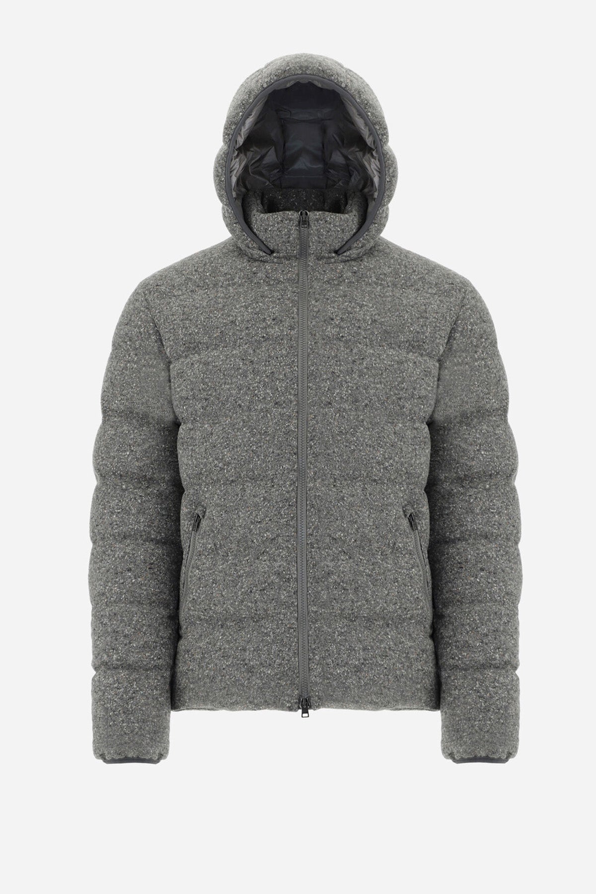 Herno Resort Kapüşonlu Yün Ve İpekli Puffer Mont-Libas Trendy Fashion Store