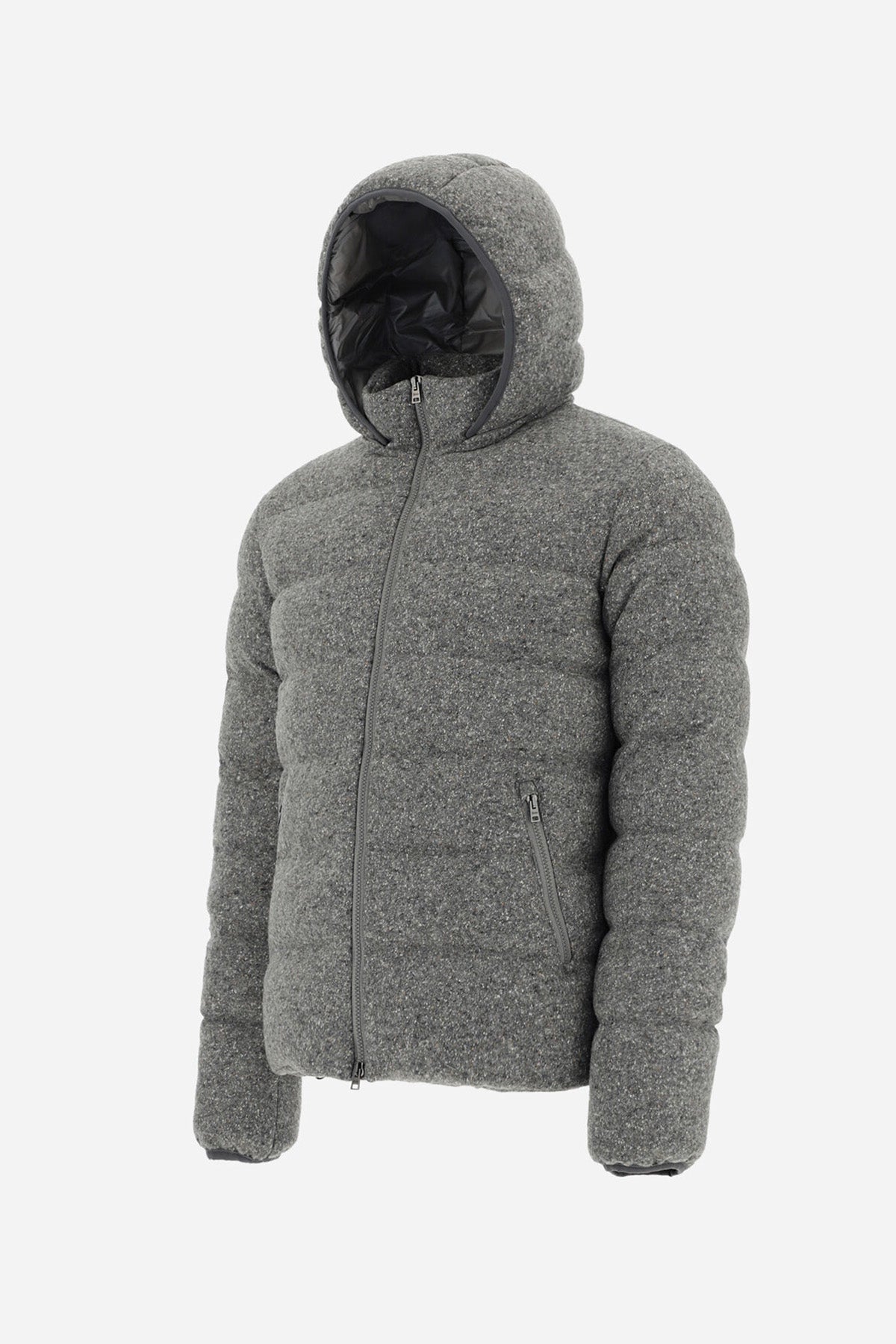 Herno Resort Kapüşonlu Yün Ve İpekli Puffer Mont-Libas Trendy Fashion Store