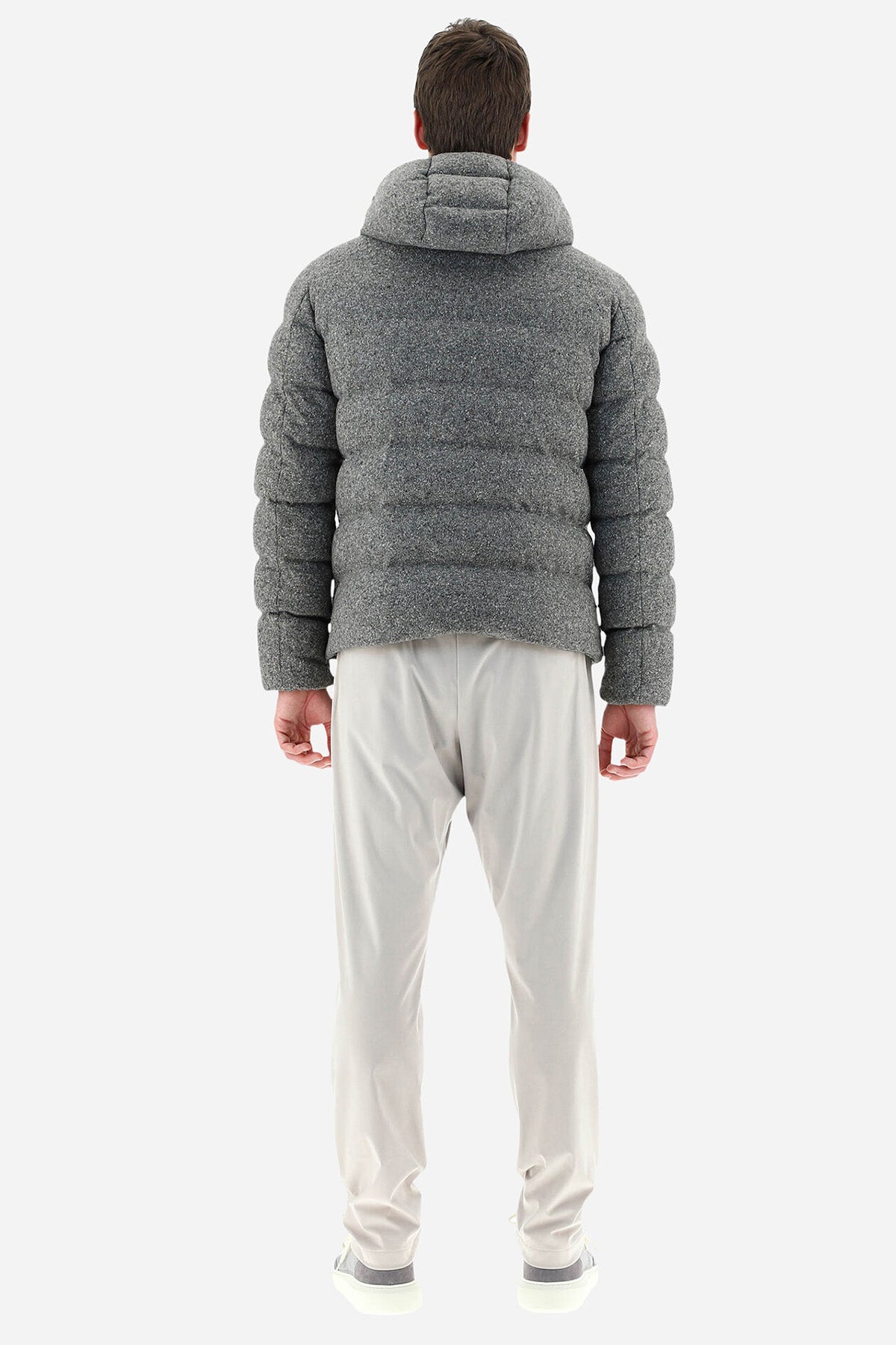 Herno Resort Kapüşonlu Yün Ve İpekli Puffer Mont-Libas Trendy Fashion Store