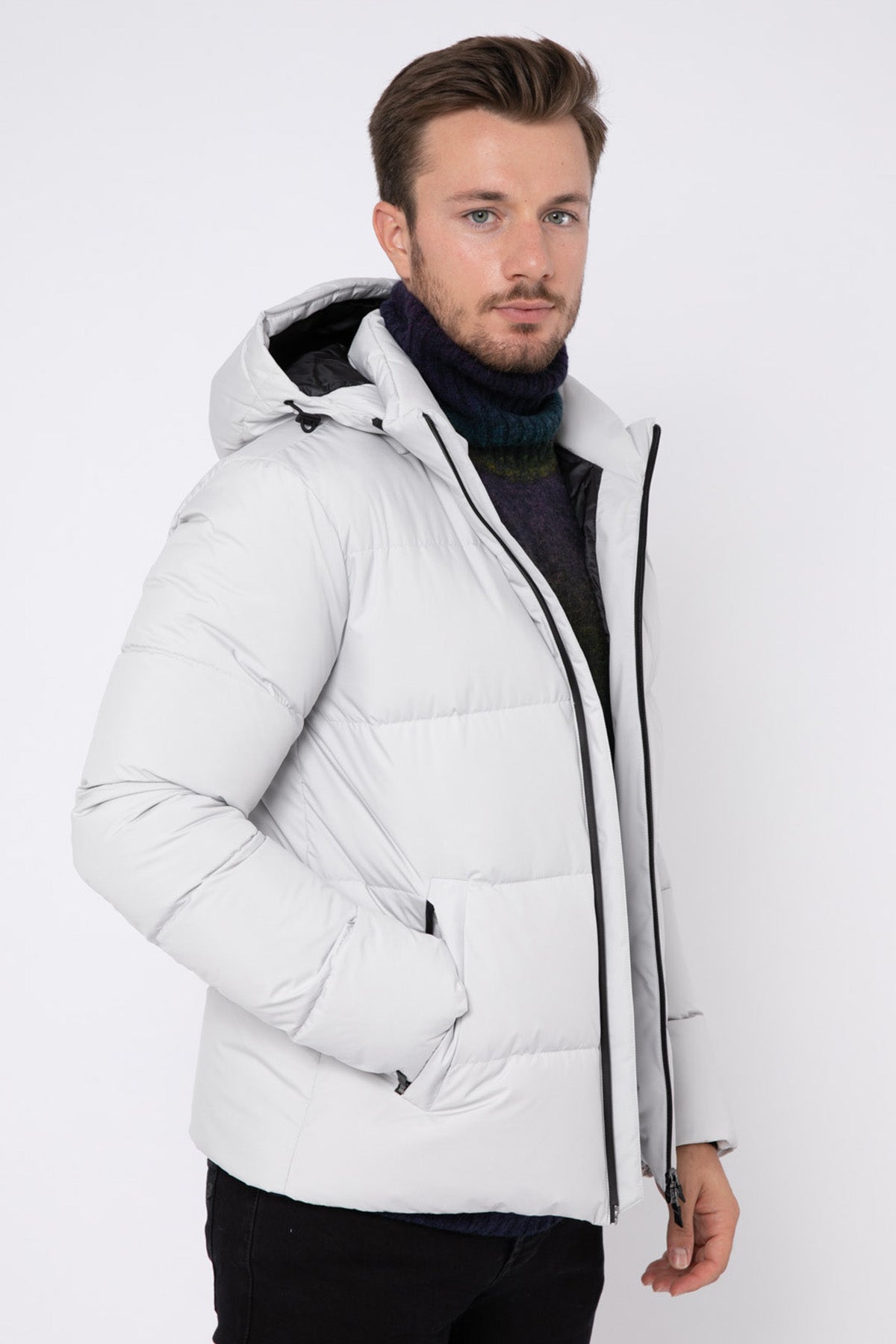 Herno Laminar Kapüşonlu Puffer Mont-Libas Trendy Fashion Store