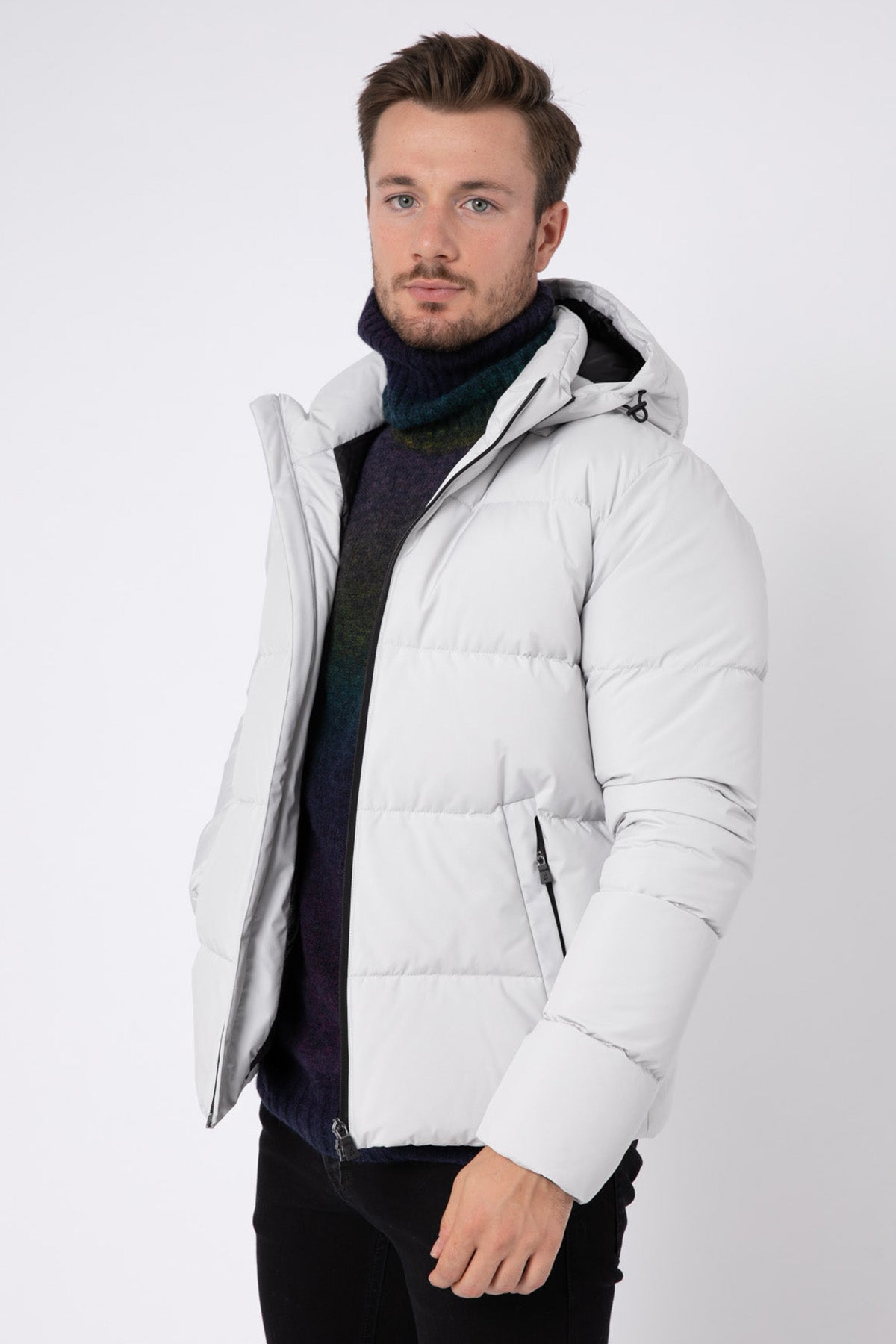 Herno Laminar Kapüşonlu Puffer Mont-Libas Trendy Fashion Store