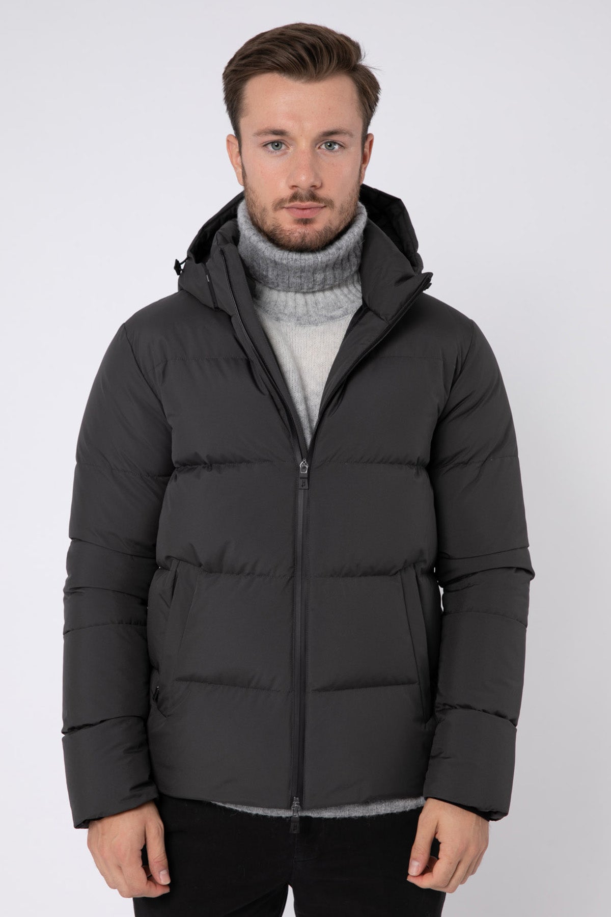 Herno Laminar Kapüşonlu Puffer Mont-Libas Trendy Fashion Store