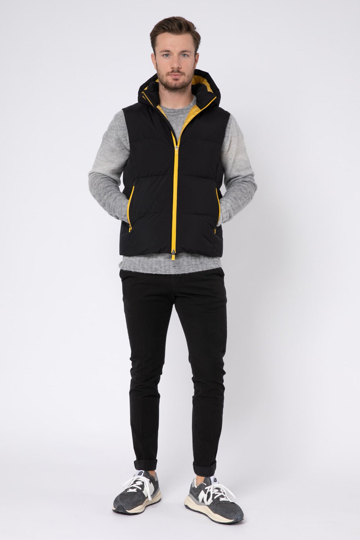 Herno Laminar Kapüşonlu Puffer Yelek-Libas Trendy Fashion Store