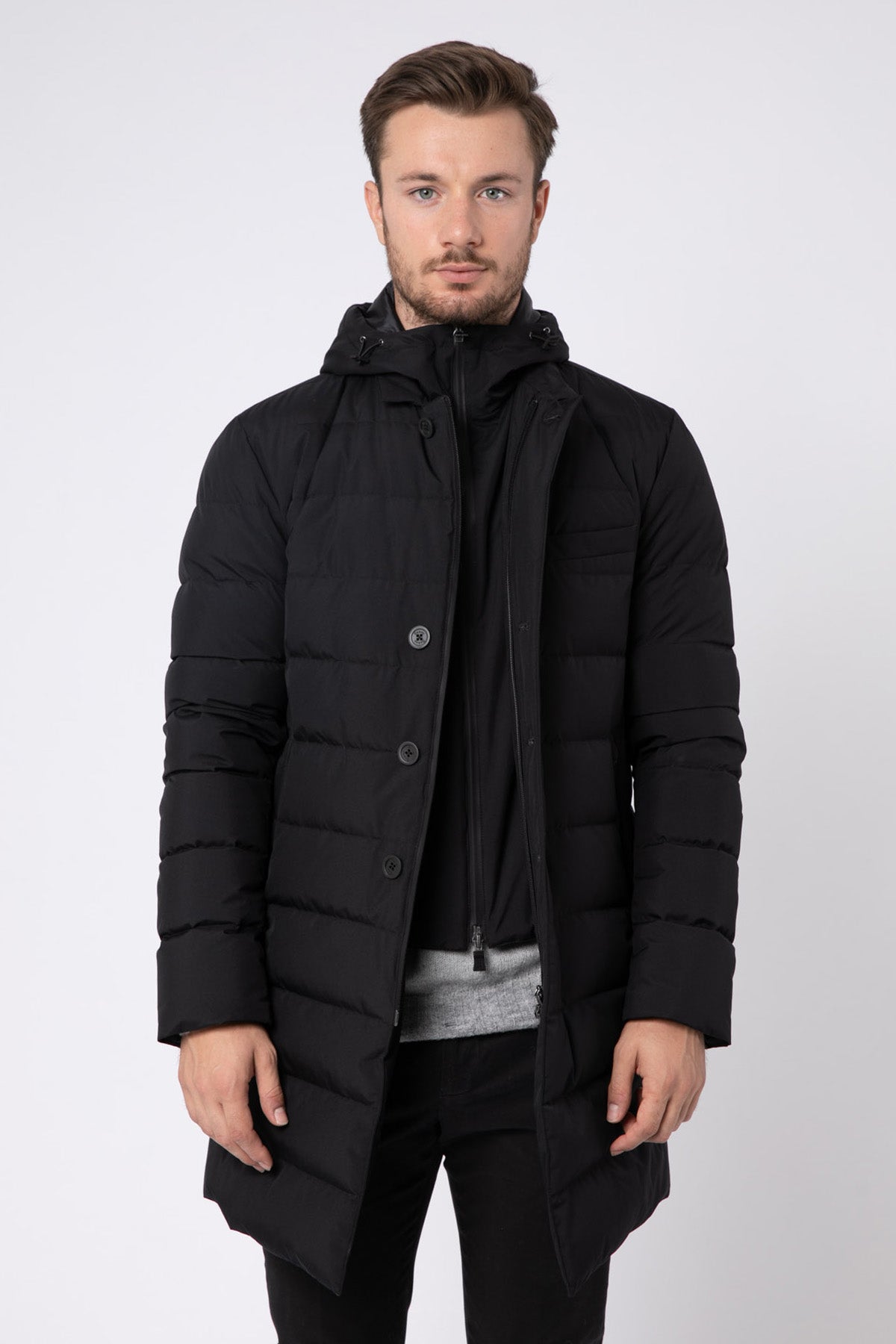 Herno Laminar Demonte İç Yelekli Puffer Kaban-Libas Trendy Fashion Store