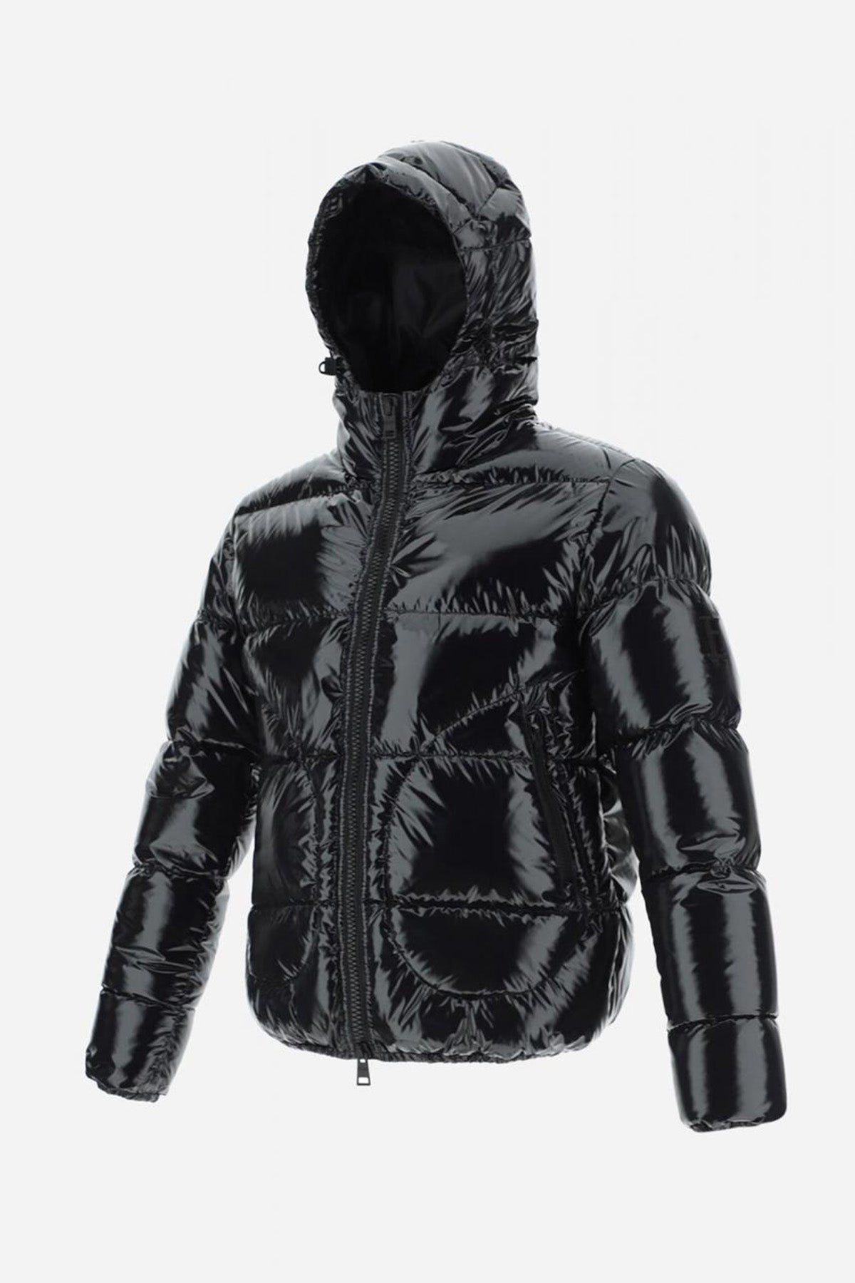Herno Kapüşonlu Parlak Puffer Mont-Libas Trendy Fashion Store