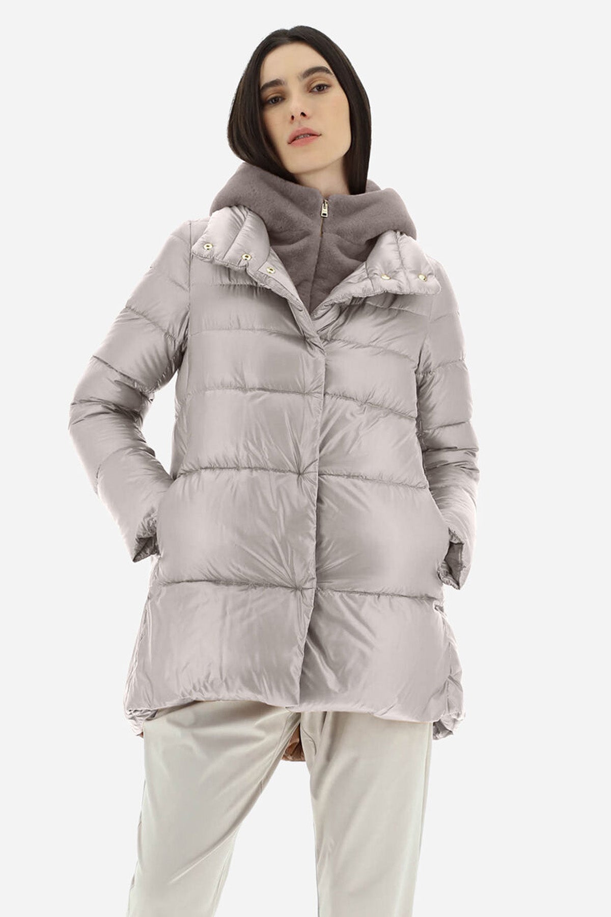 Herno Demonte İç Yelekli Kapüşonlu Puffer Mont-Libas Trendy Fashion Store