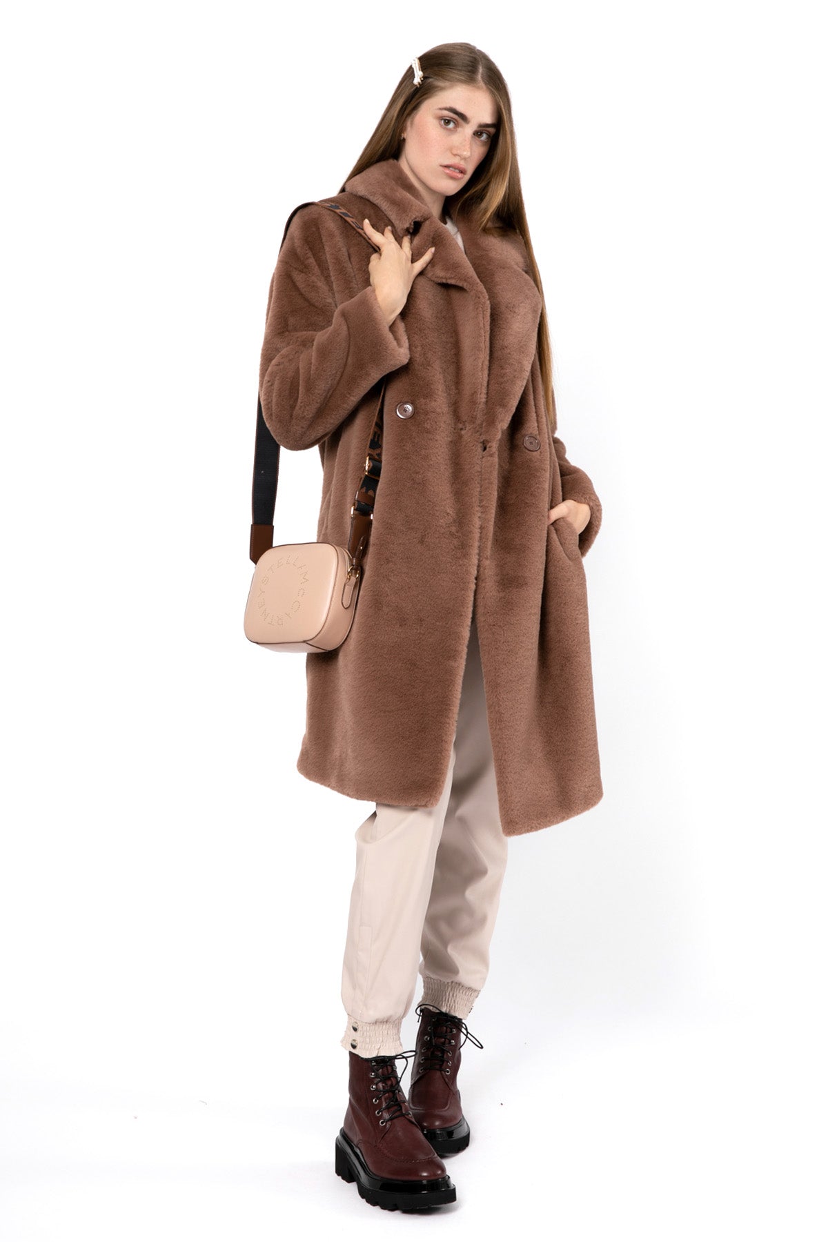 Herno Kruvaze Peluş Manto-Libas Trendy Fashion Store