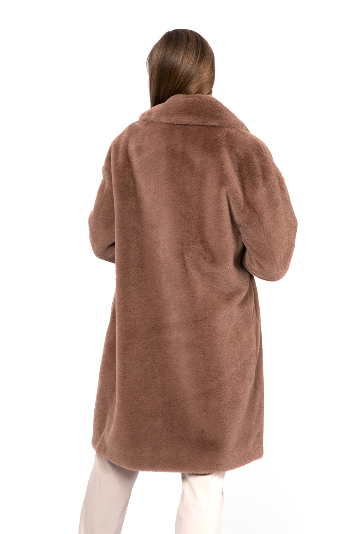 Herno Kruvaze Peluş Manto-Libas Trendy Fashion Store