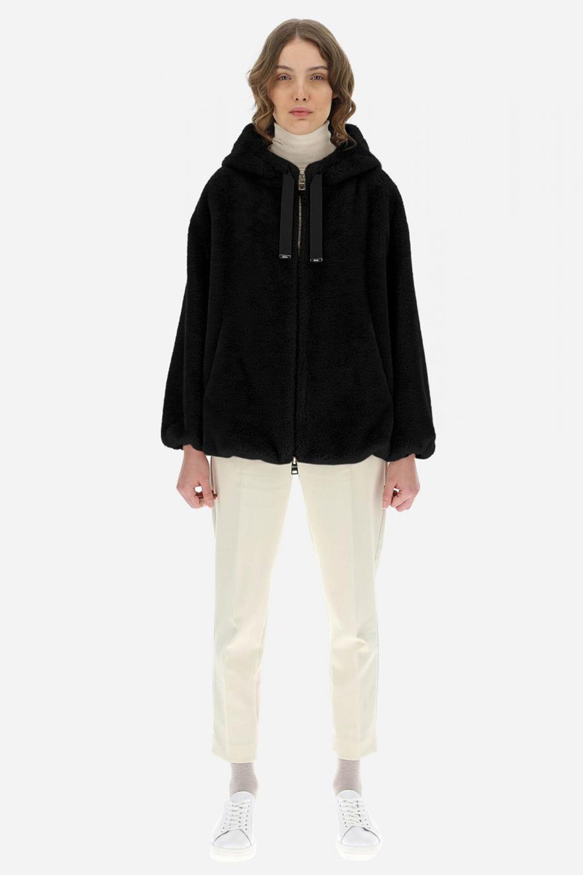 Herno Monogram Logo Astarlı Peluş Mont-Libas Trendy Fashion Store