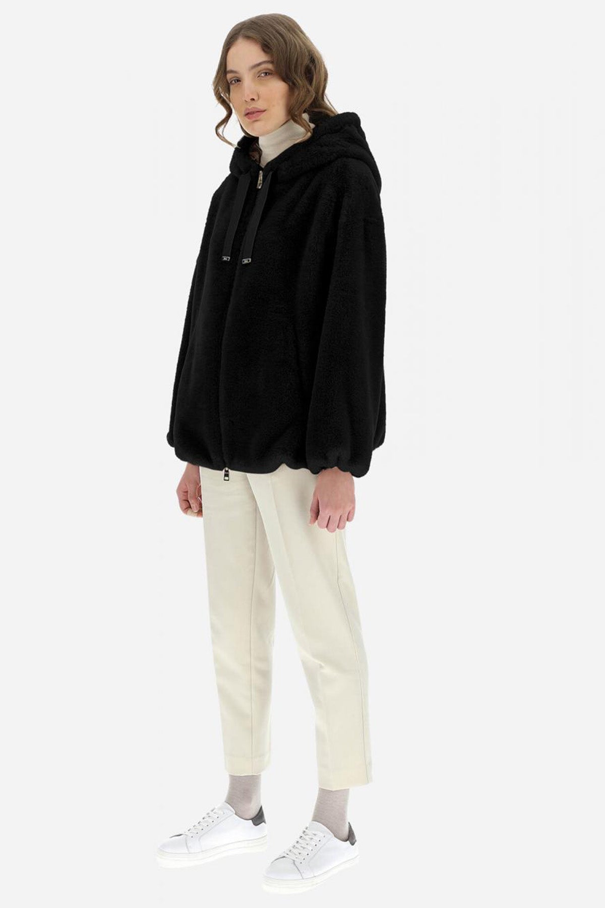 Herno Monogram Logo Astarlı Peluş Mont-Libas Trendy Fashion Store