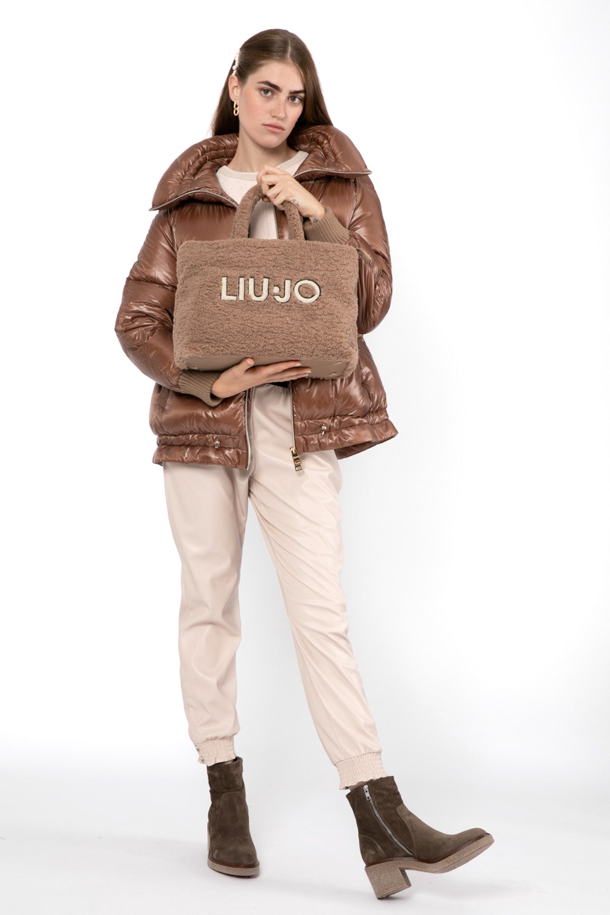 Herno Geniş Kesim Parlak Puffer Mont-Libas Trendy Fashion Store