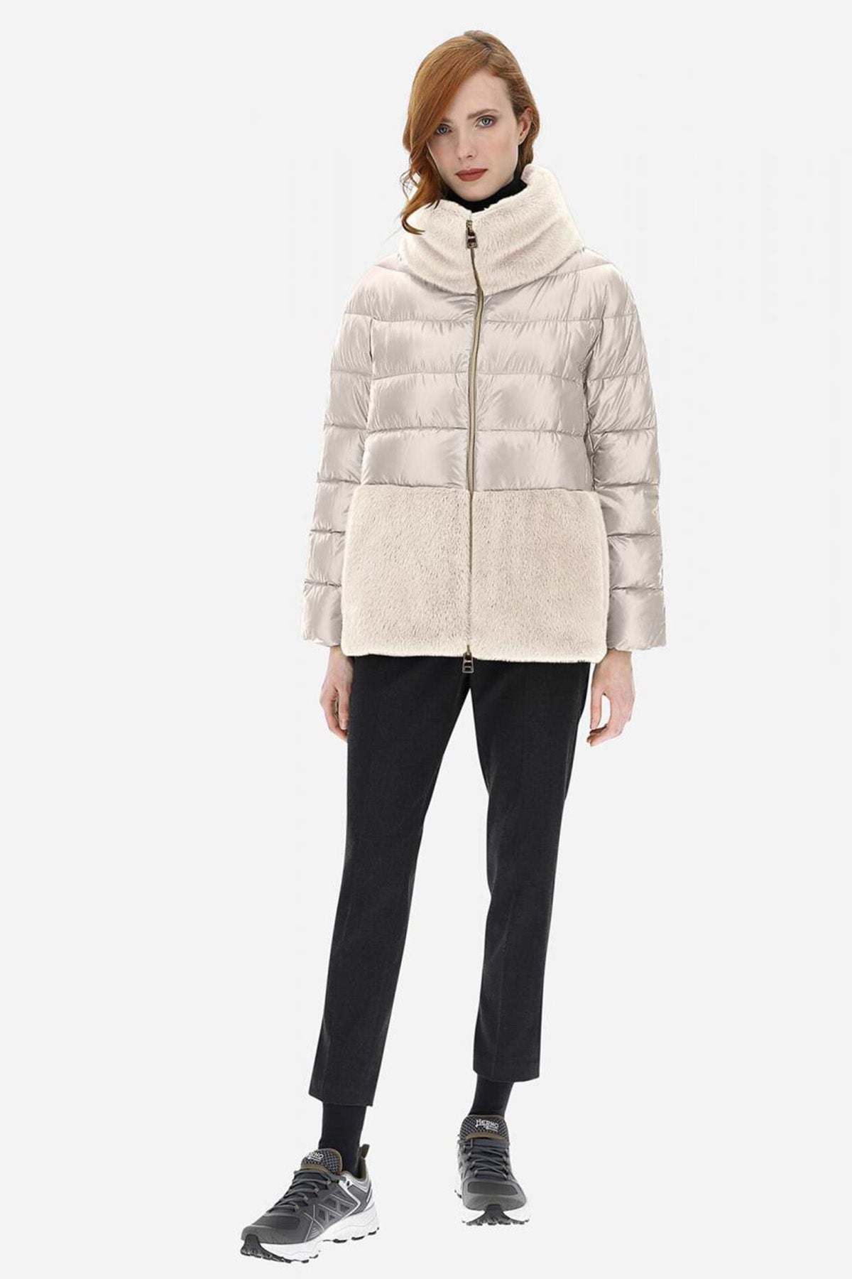 Herno Kürk Detaylı Puffer Mont-Libas Trendy Fashion Store