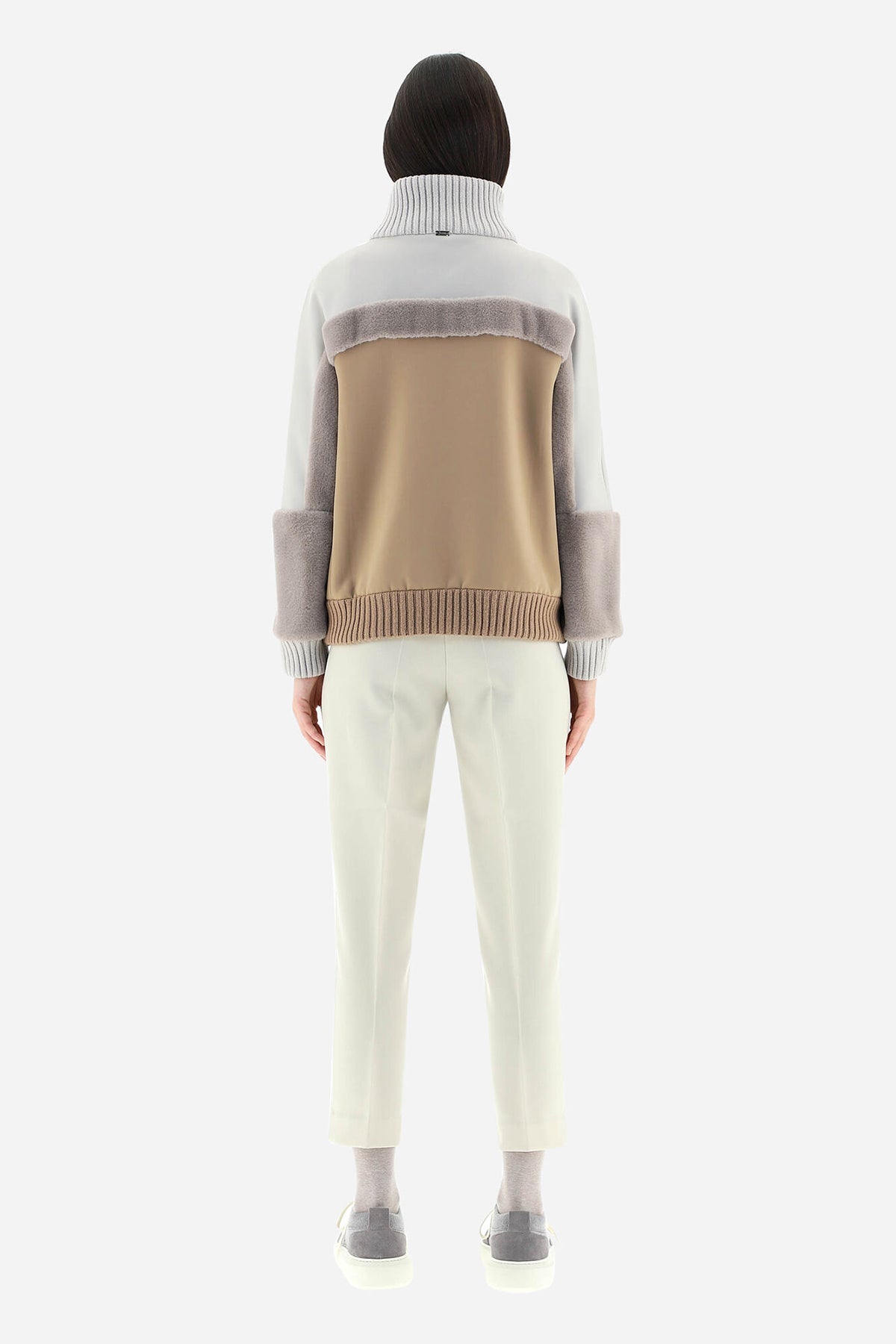 Herno Fermuarlı Triko Ceket-Libas Trendy Fashion Store