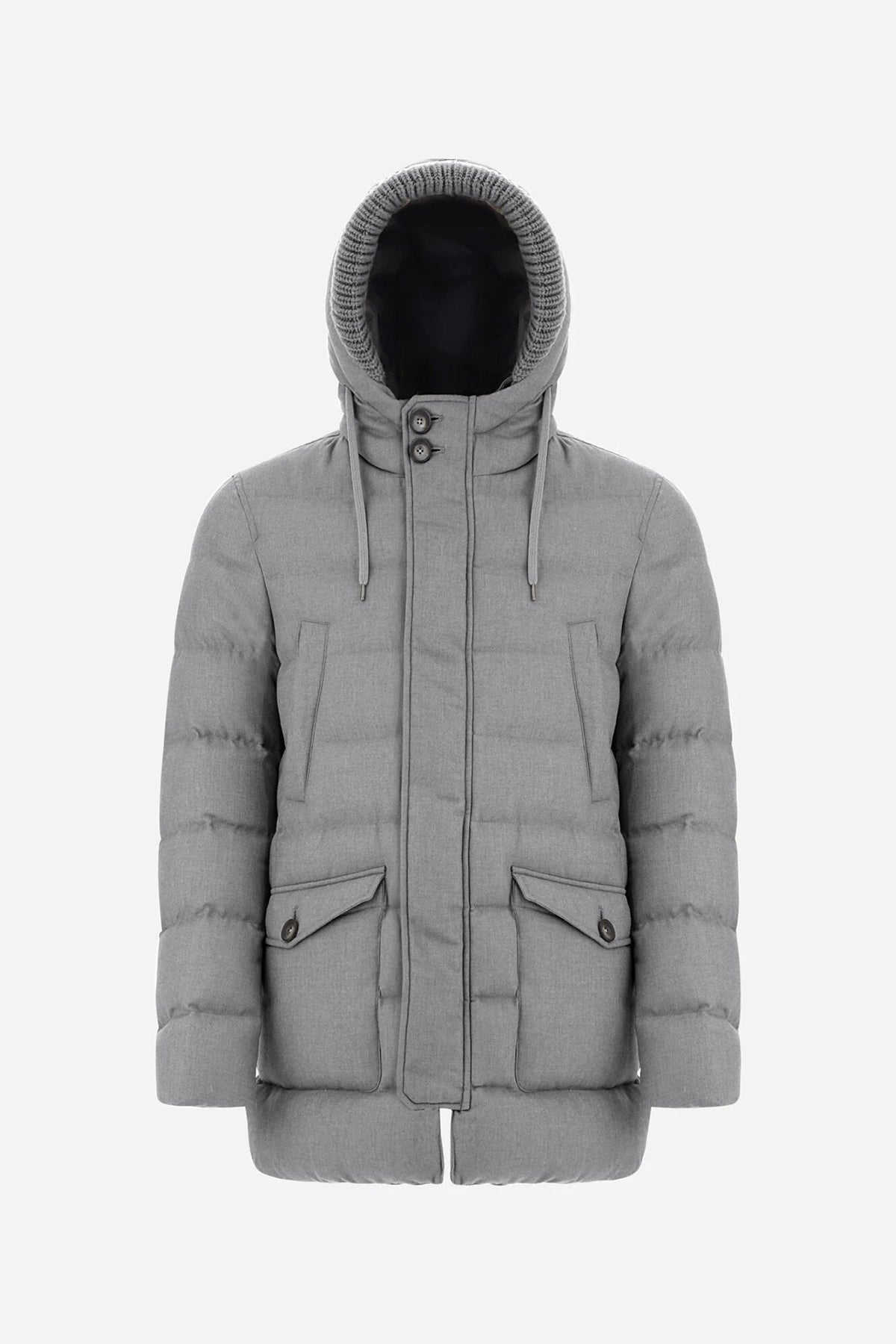 Herno Kapüşonlu Puffer Yün Kaban-Libas Trendy Fashion Store