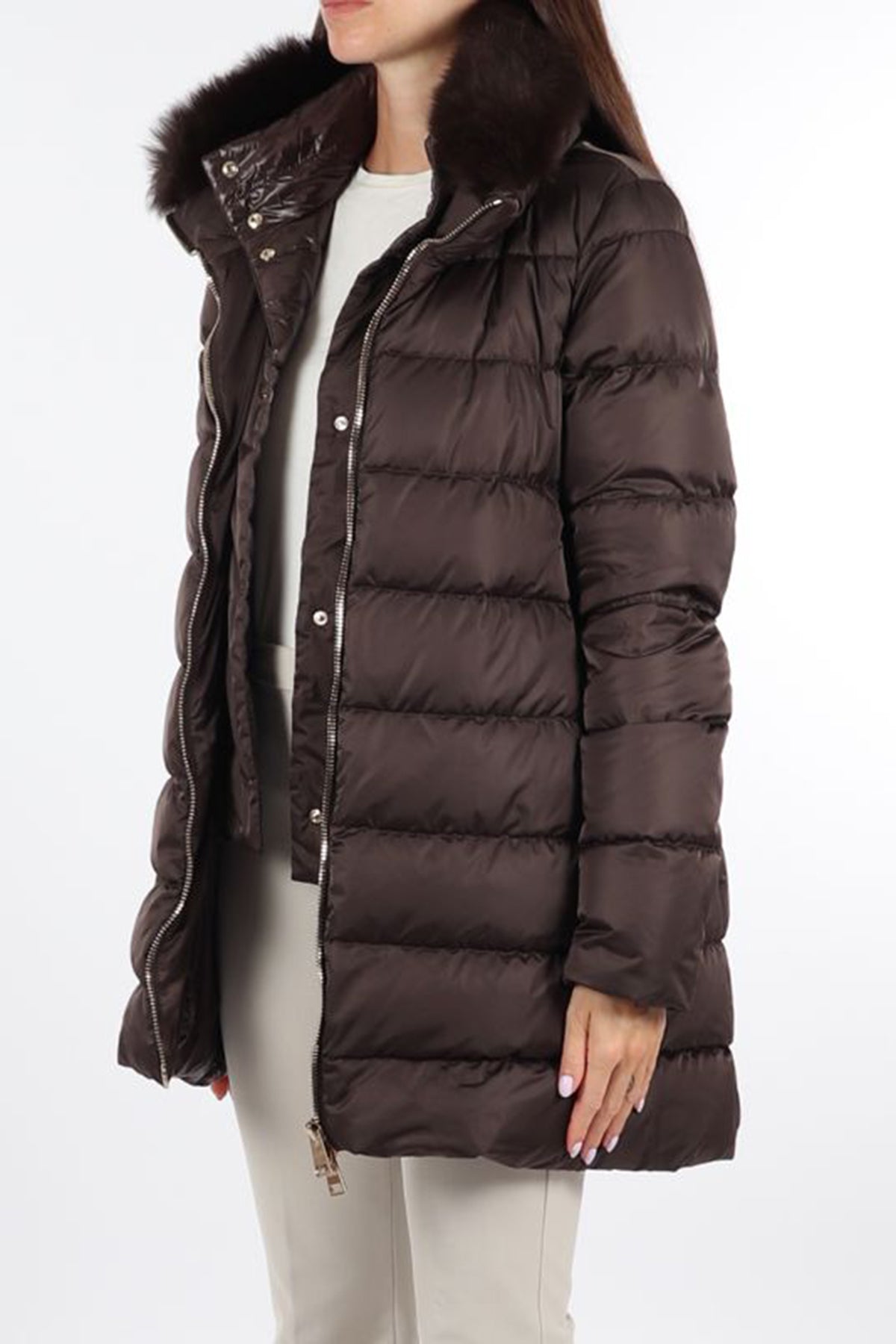 Herno Polar-Tech Kürklü Yaka Puffer Mont-Libas Trendy Fashion Store