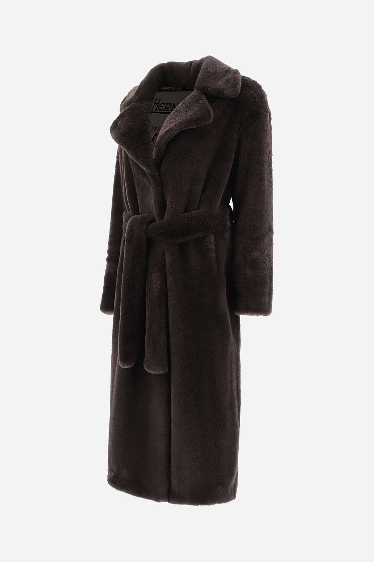 Herno Belden Kuşaklı Peluş Manto-Libas Trendy Fashion Store