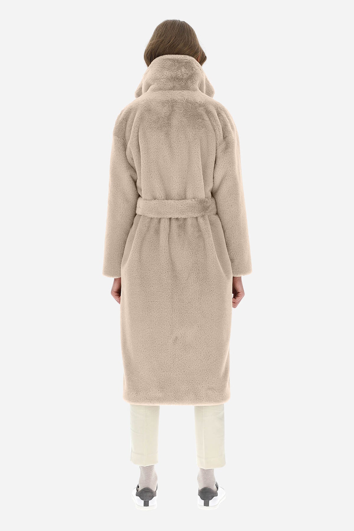 Herno Belden Kuşaklı Peluş Manto-Libas Trendy Fashion Store