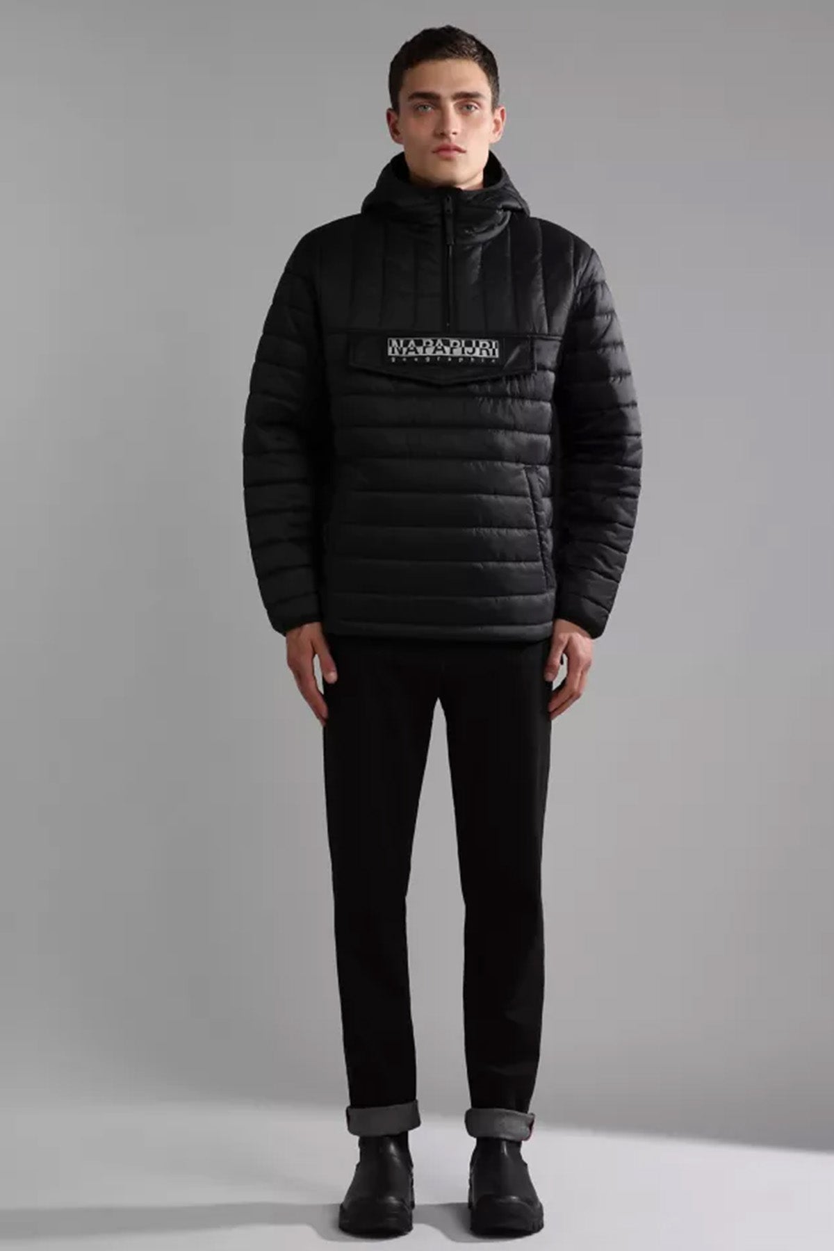 Napapijri Morgex Kanguru Cepli Yarım Fermuar Anorak Mont-Libas Trendy Fashion Store