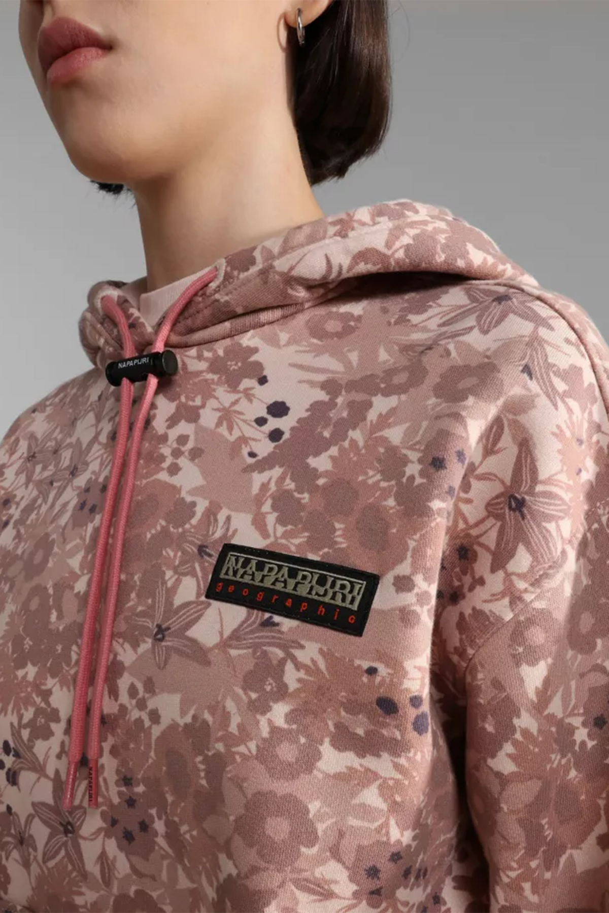 Napapijri Çiçek Desenli Kapüşonlu Sweatshirt-Libas Trendy Fashion Store