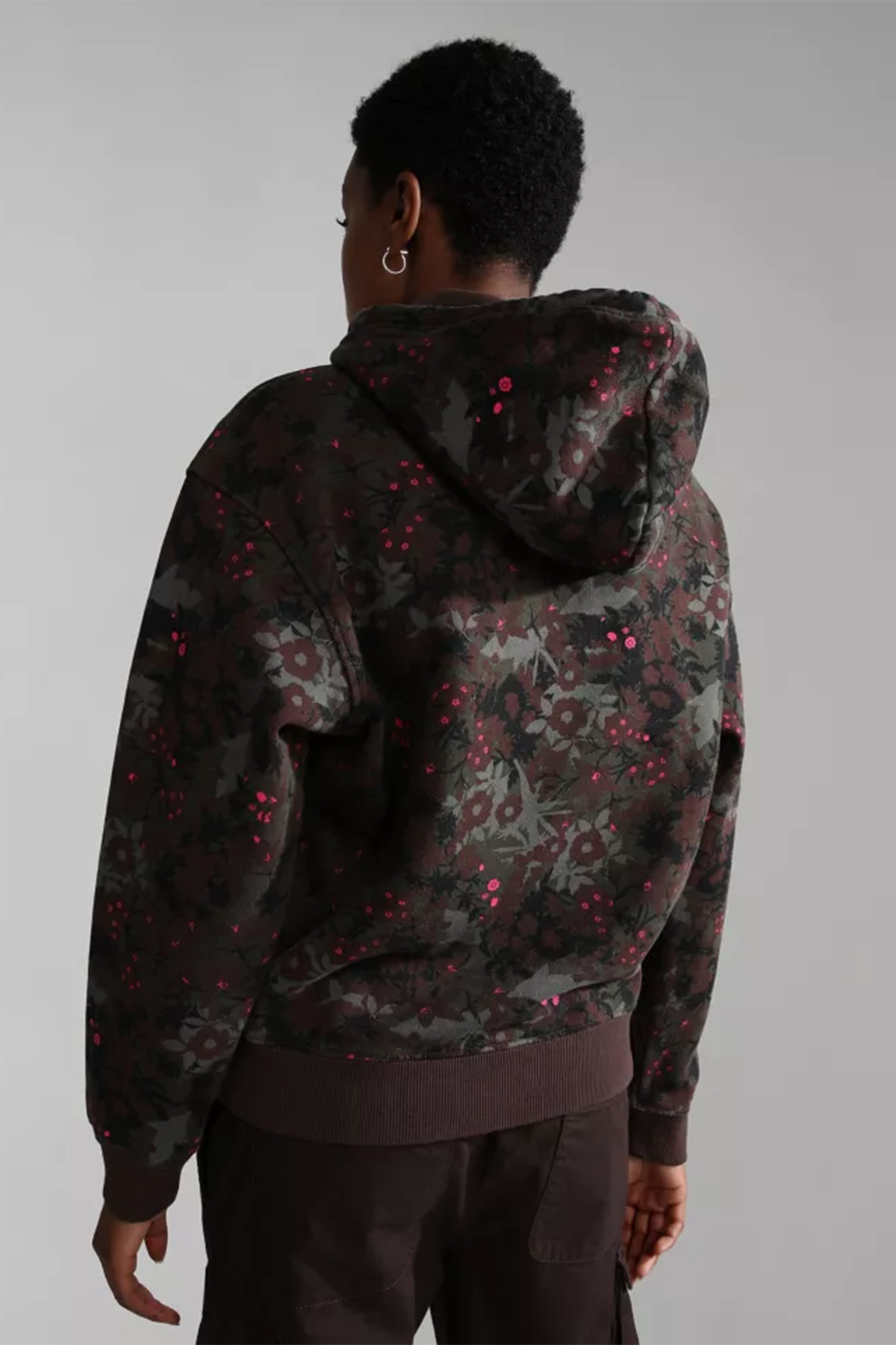 Napapijri Çiçek Desenli Kapüşonlu Sweatshirt-Libas Trendy Fashion Store