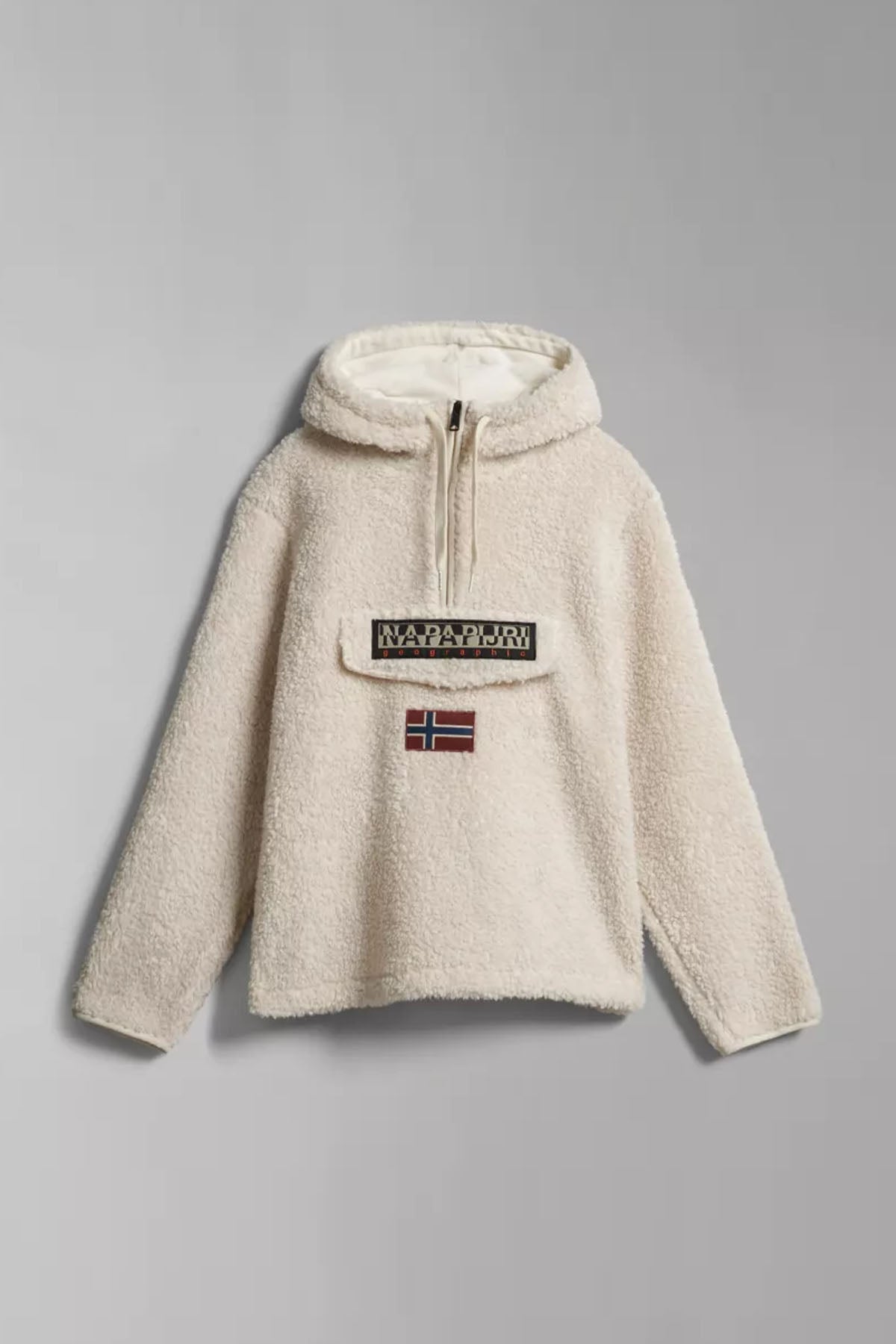 Napapijri Burgee Kanguru Cepli Kapüşonlu Unisex Polar Sweatshirt-Libas Trendy Fashion Store