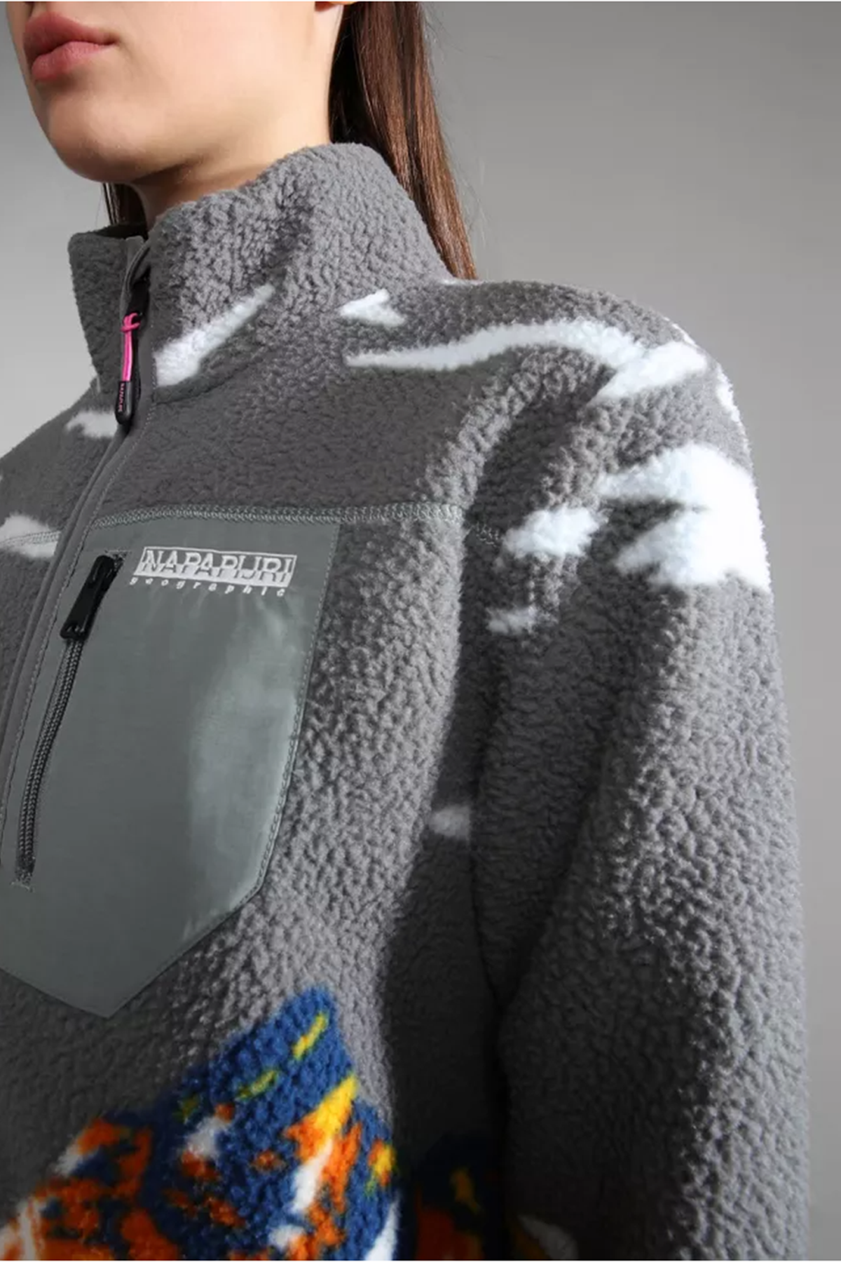 Napapijri Dik Yaka Polar Sweatshirt Ceket-Libas Trendy Fashion Store