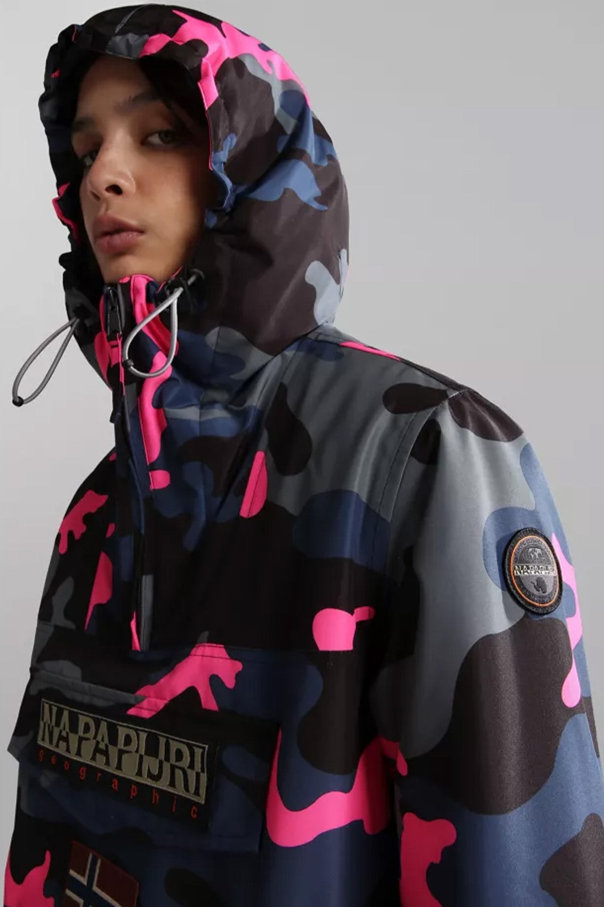 Napapijri Rainforest Kanguru Cepli Kamuflaj Anorak Mont-Libas Trendy Fashion Store