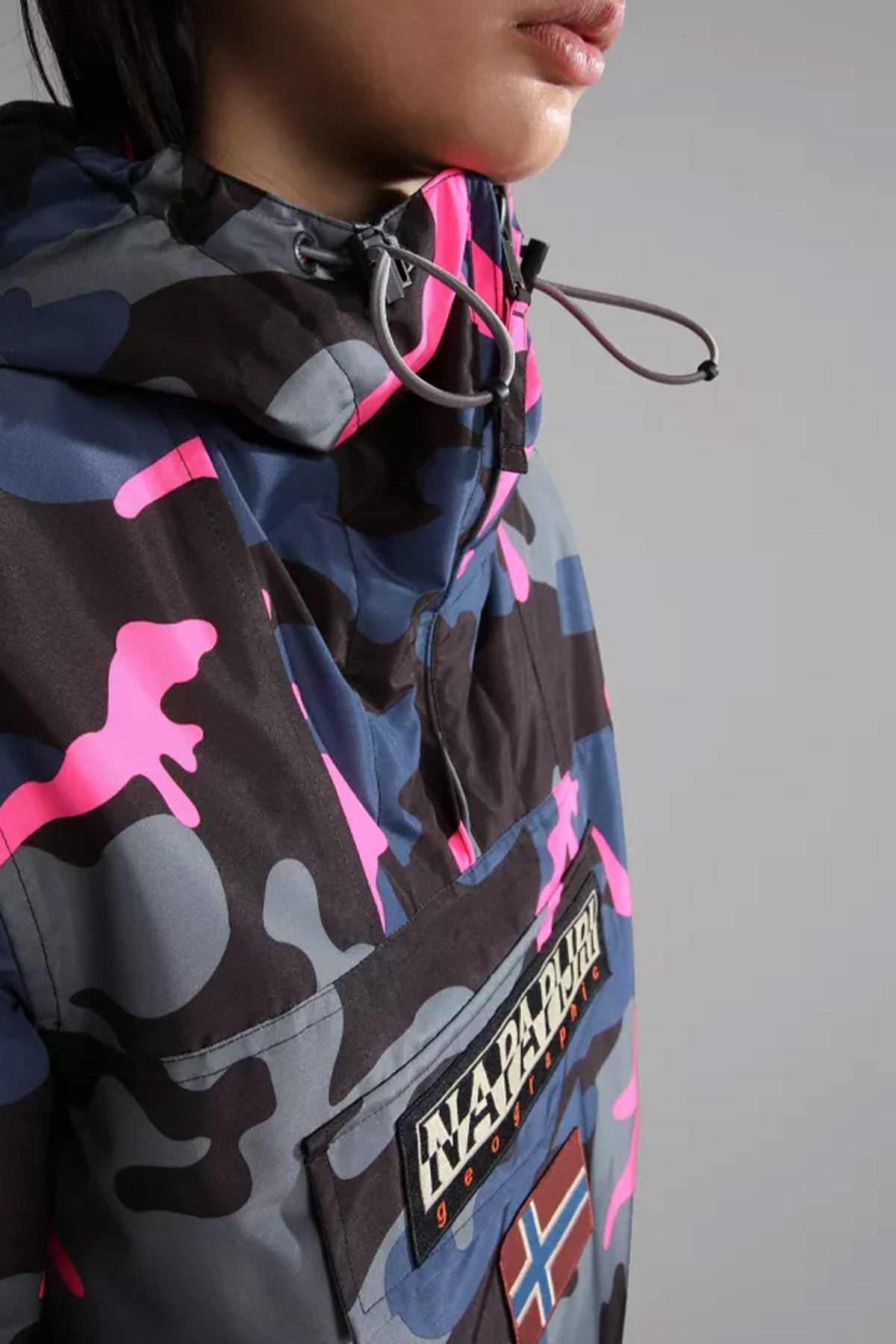 Napapijri Rainforest Kanguru Cepli Kamuflaj Anorak Mont-Libas Trendy Fashion Store