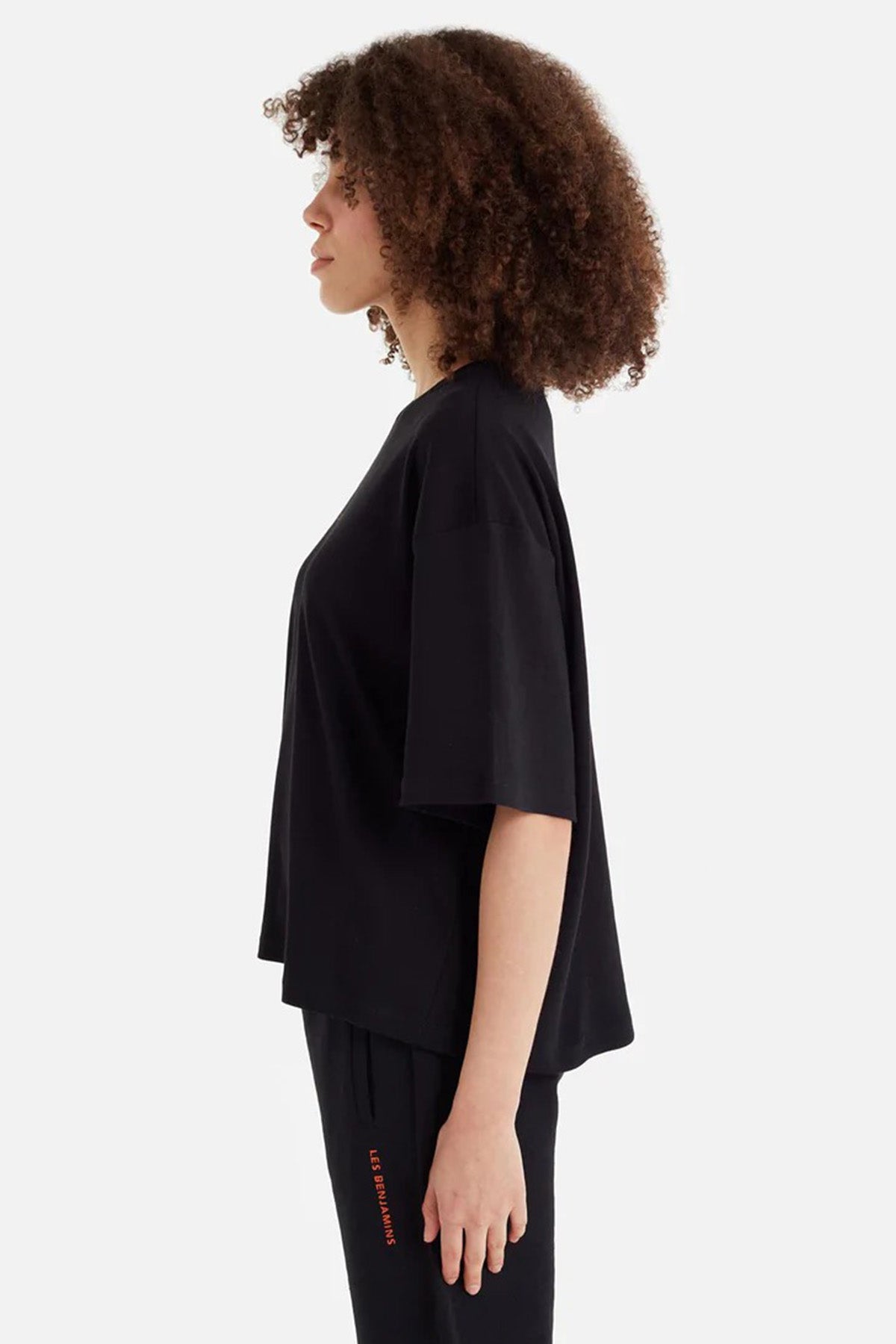 Les Benjamins Logolu Geniş Kesim T-shirt-Libas Trendy Fashion Store