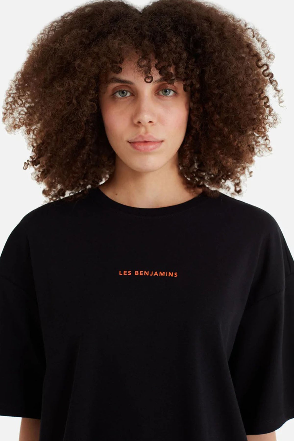 Les Benjamins Logolu Geniş Kesim T-shirt-Libas Trendy Fashion Store