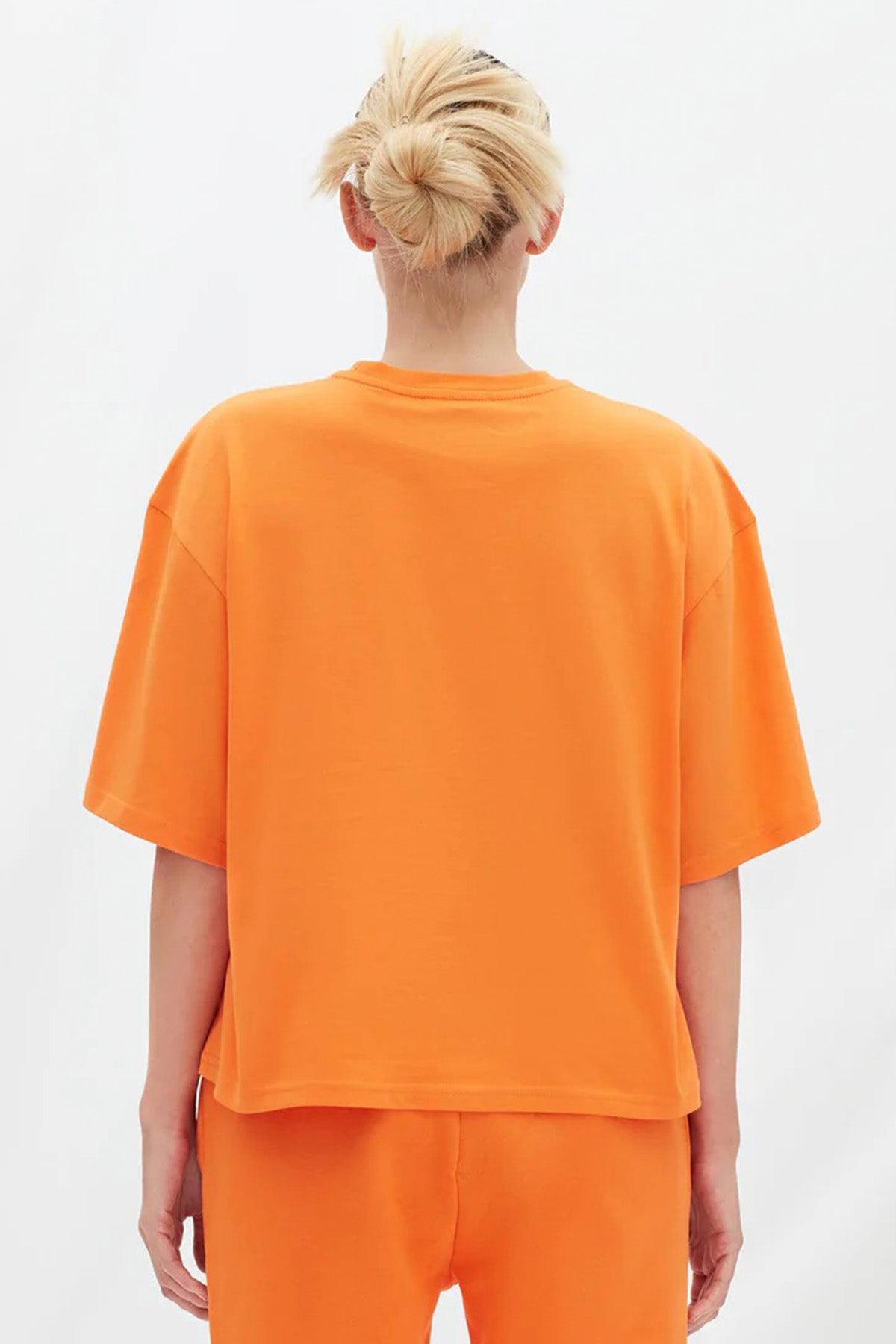 Les Benjamins Geniş Kesim Logolu Crop T-shirt-Libas Trendy Fashion Store