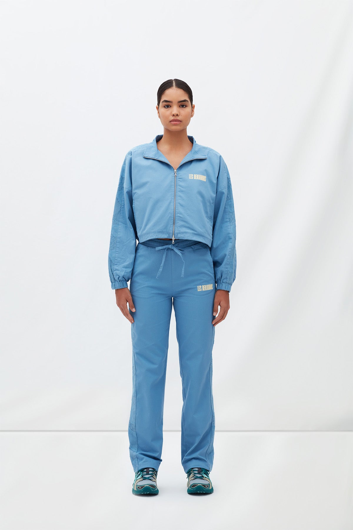 Les Benjamins Geniş Kesim Fermuarlı Crop Ceket-Libas Trendy Fashion Store