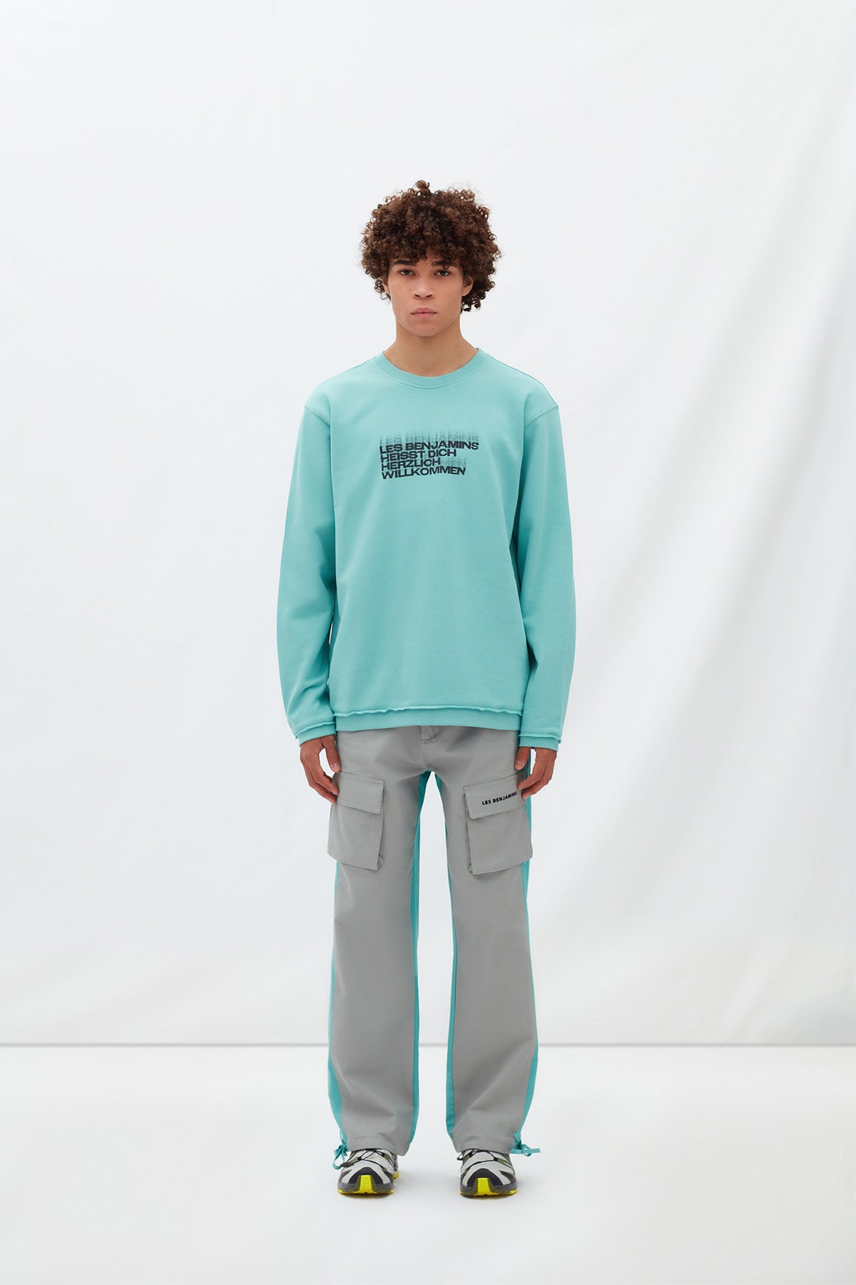 Les Benjamins Yuvarlak Yaka Logolu Sweatshirt-Libas Trendy Fashion Store