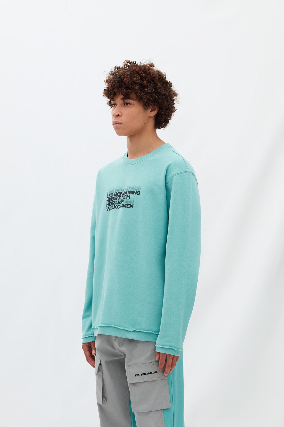 Les Benjamins Yuvarlak Yaka Logolu Sweatshirt-Libas Trendy Fashion Store